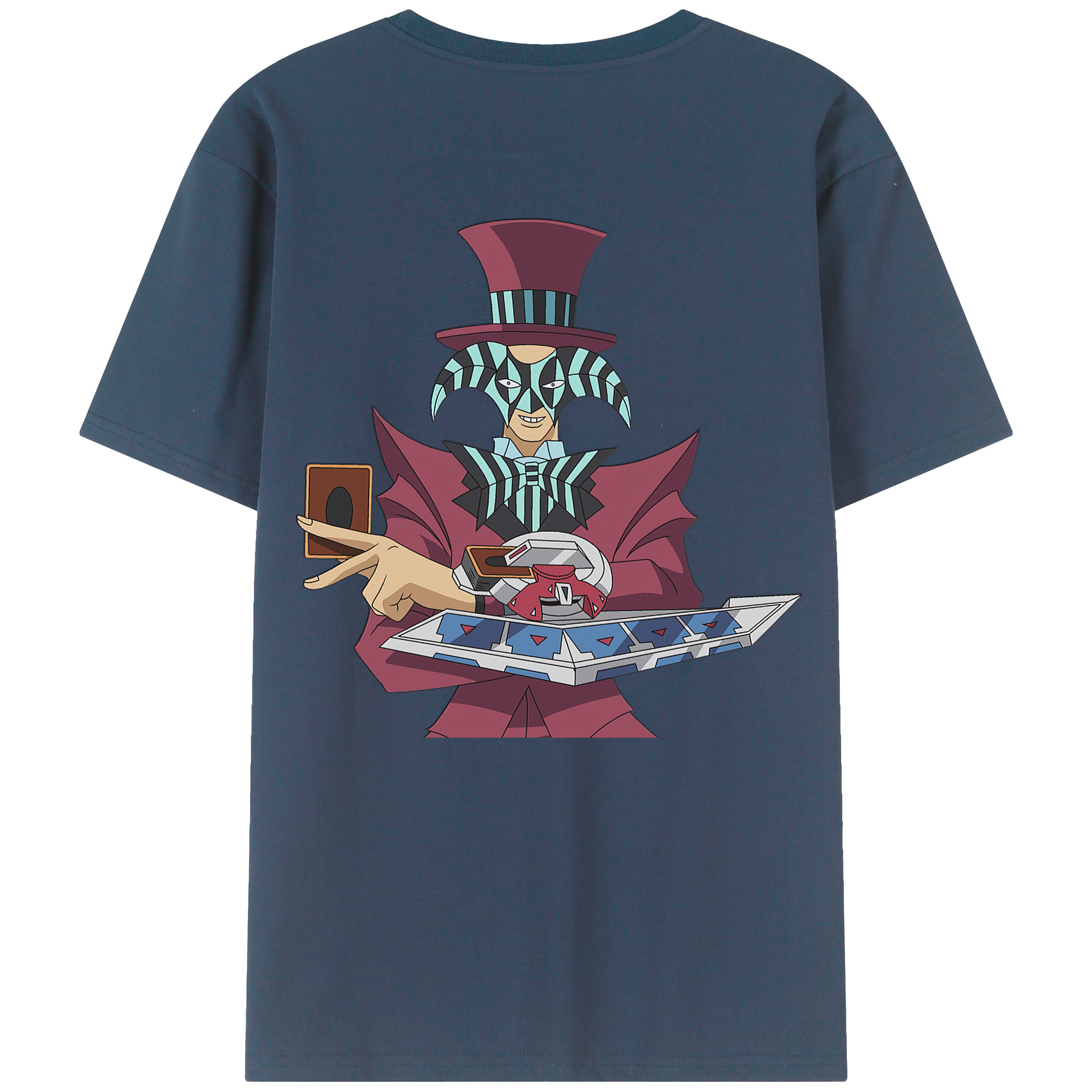 （画像用） 遊☆戯☆王 Yu-Gi-Oh! 綿100％ メンズ半袖Tシャツ（バックプリント） 通気性