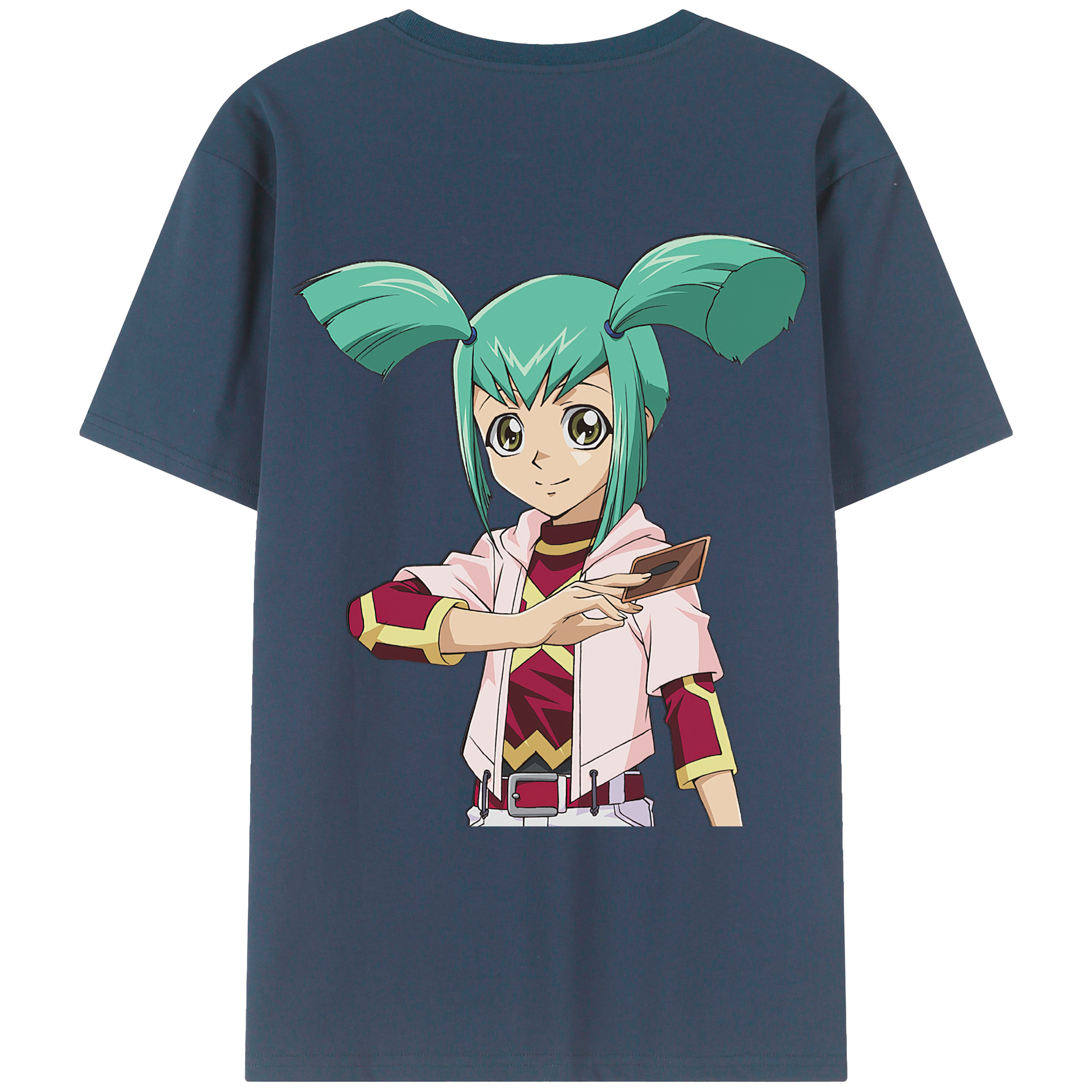 （画像用） 遊☆戯☆王 Yu-Gi-Oh! 綿100％ メンズ半袖Tシャツ（バックプリント） 通気性