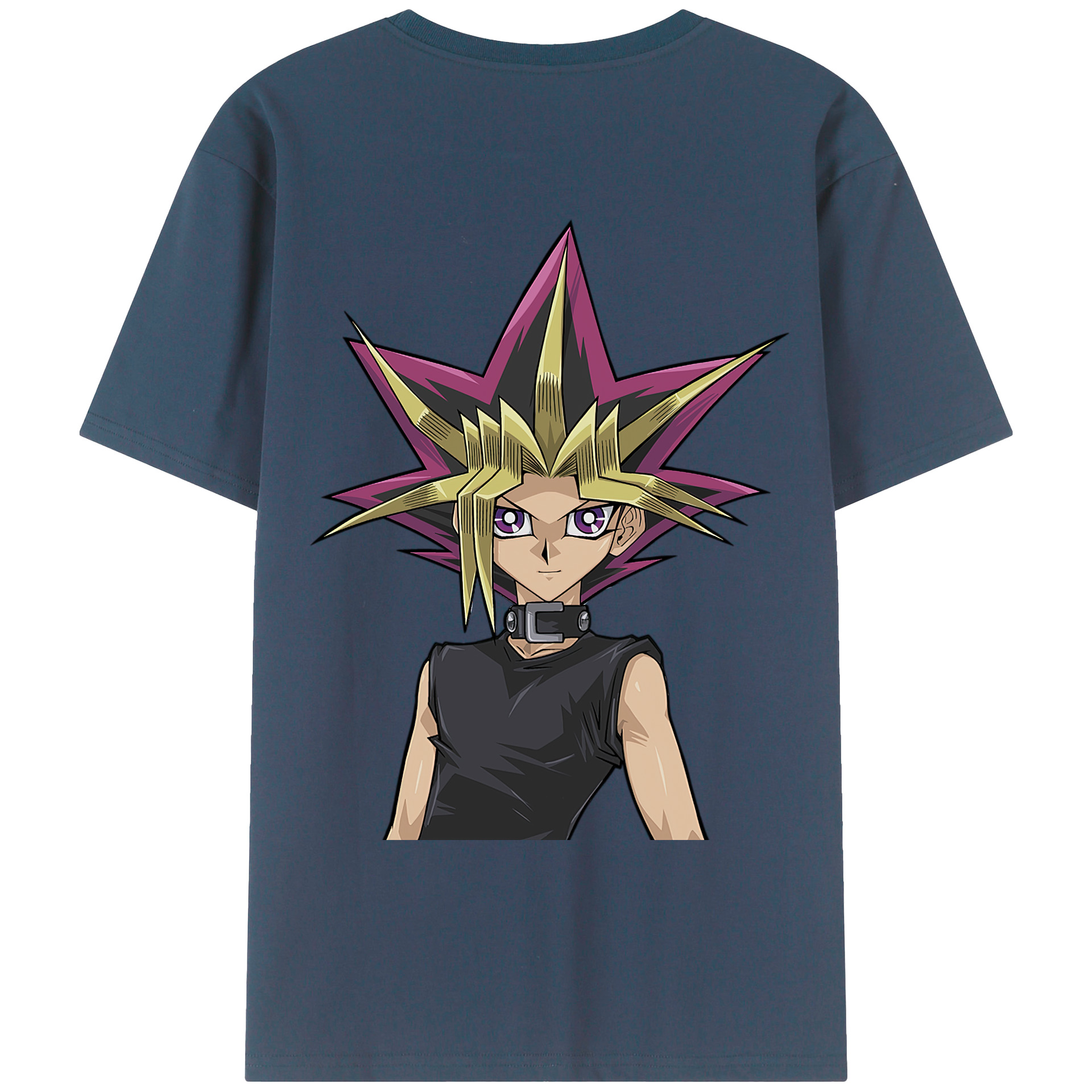 （画像用） 遊☆戯☆王 Yu-Gi-Oh! 綿100％ メンズ半袖Tシャツ（バックプリント） 通気性
