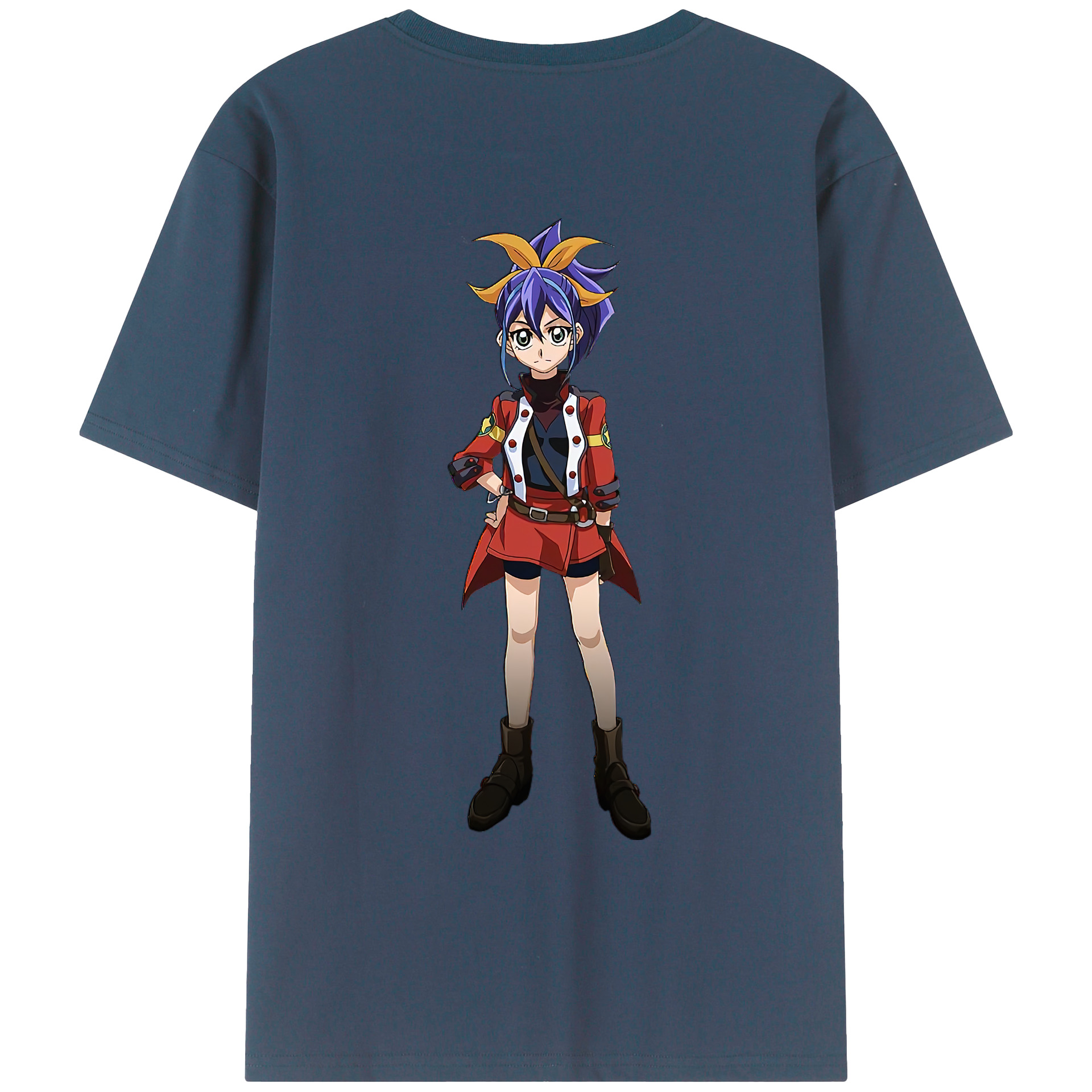 （画像用） 遊☆戯☆王 Yu-Gi-Oh! 綿100％ メンズ半袖Tシャツ（バックプリント） 通気性