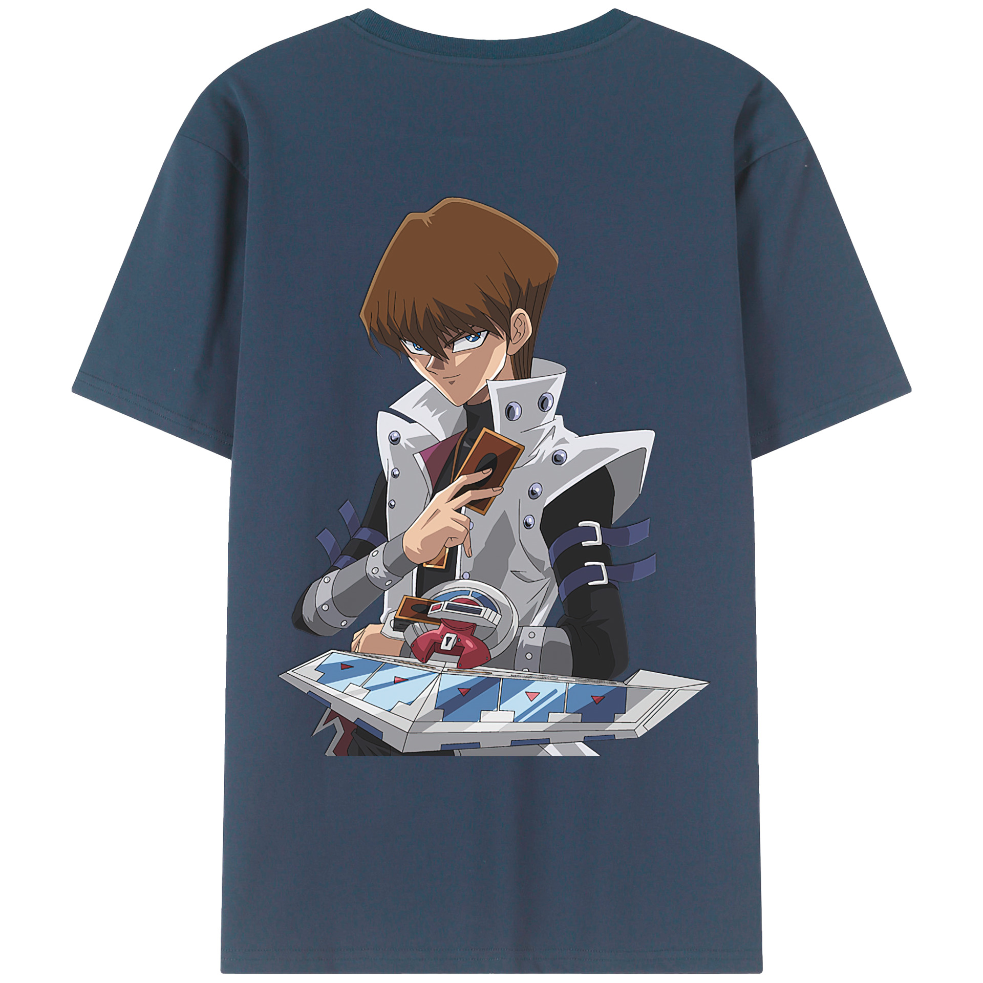 （画像用） 遊☆戯☆王 Yu-Gi-Oh! 綿100％ メンズ半袖Tシャツ（バックプリント） 通気性
