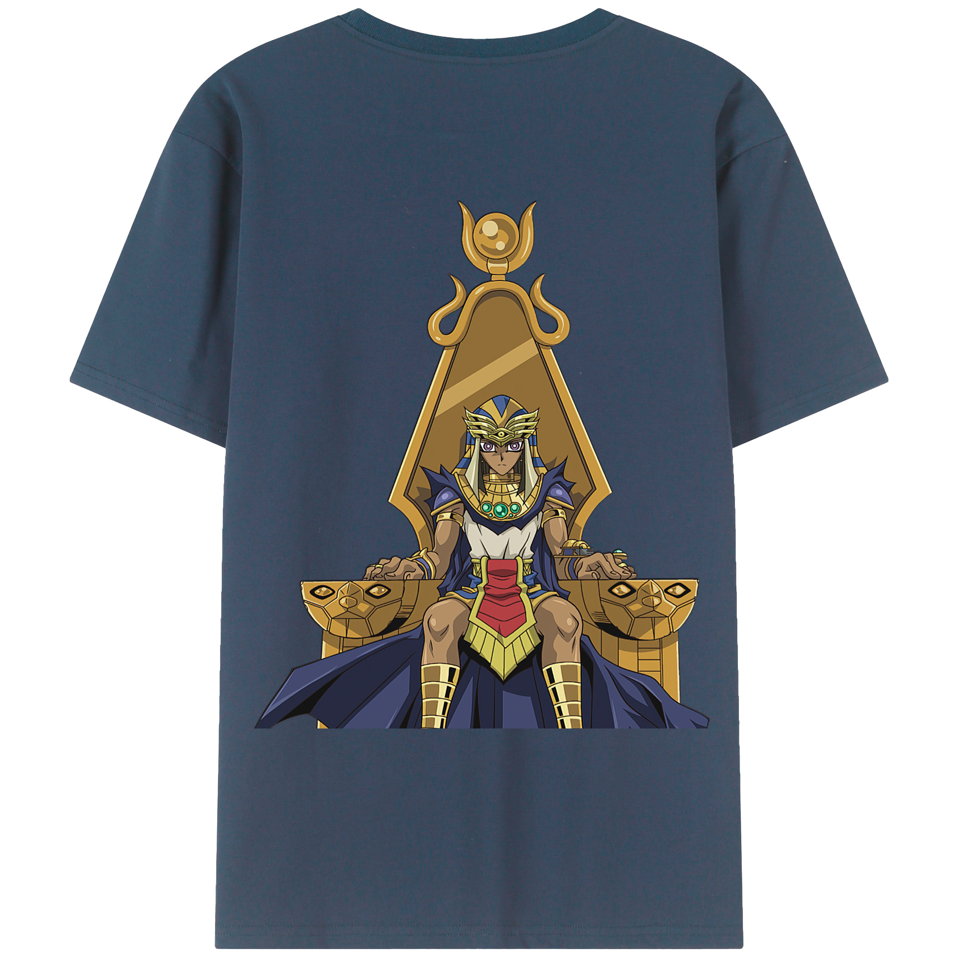 （画像用） 遊☆戯☆王 Yu-Gi-Oh! 綿100％ メンズ半袖Tシャツ（バックプリント） 通気性