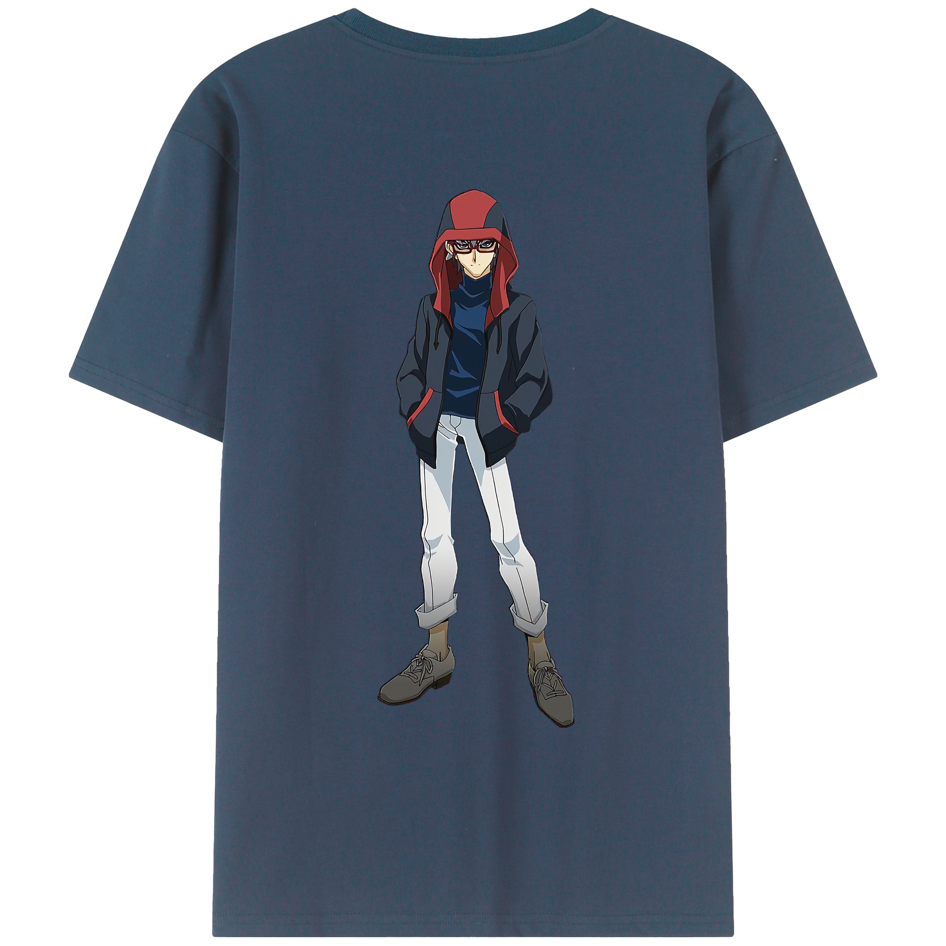 （画像用） 遊☆戯☆王 Yu-Gi-Oh! 綿100％ メンズ半袖Tシャツ（バックプリント） 通気性