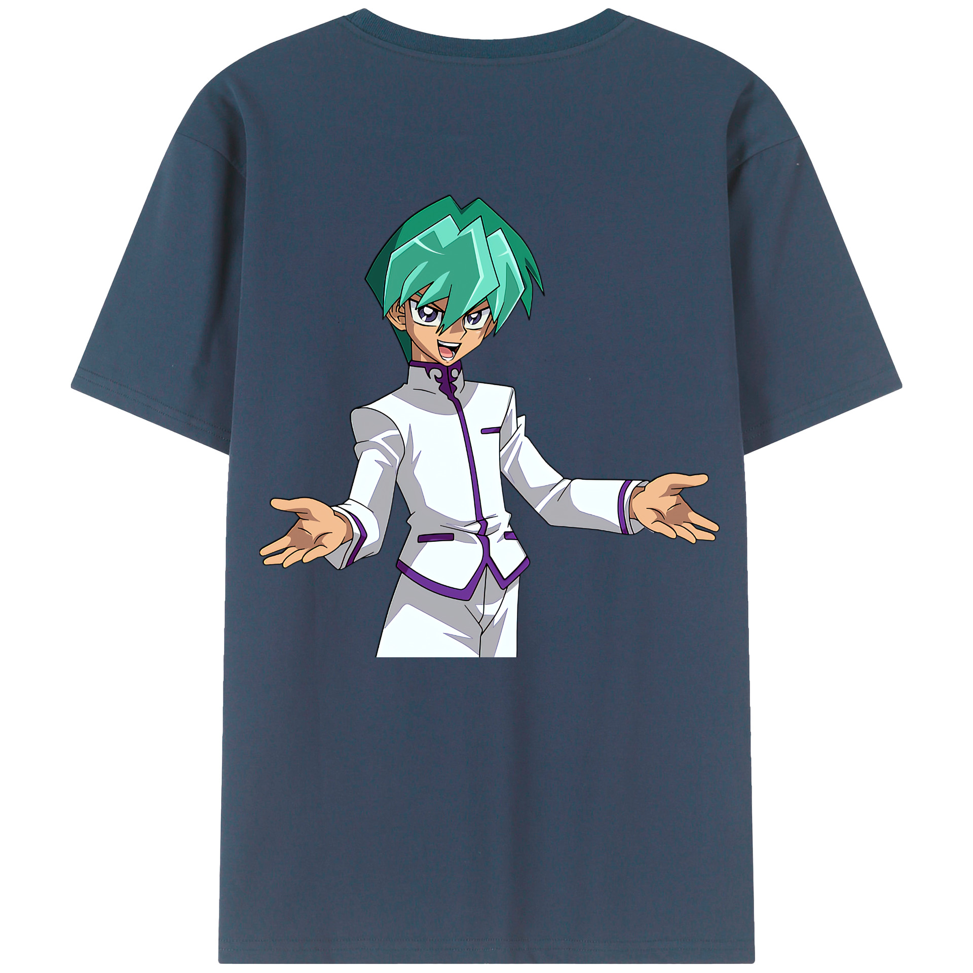 （画像用） 遊☆戯☆王 Yu-Gi-Oh! 綿100％ メンズ半袖Tシャツ（バックプリント） 通気性