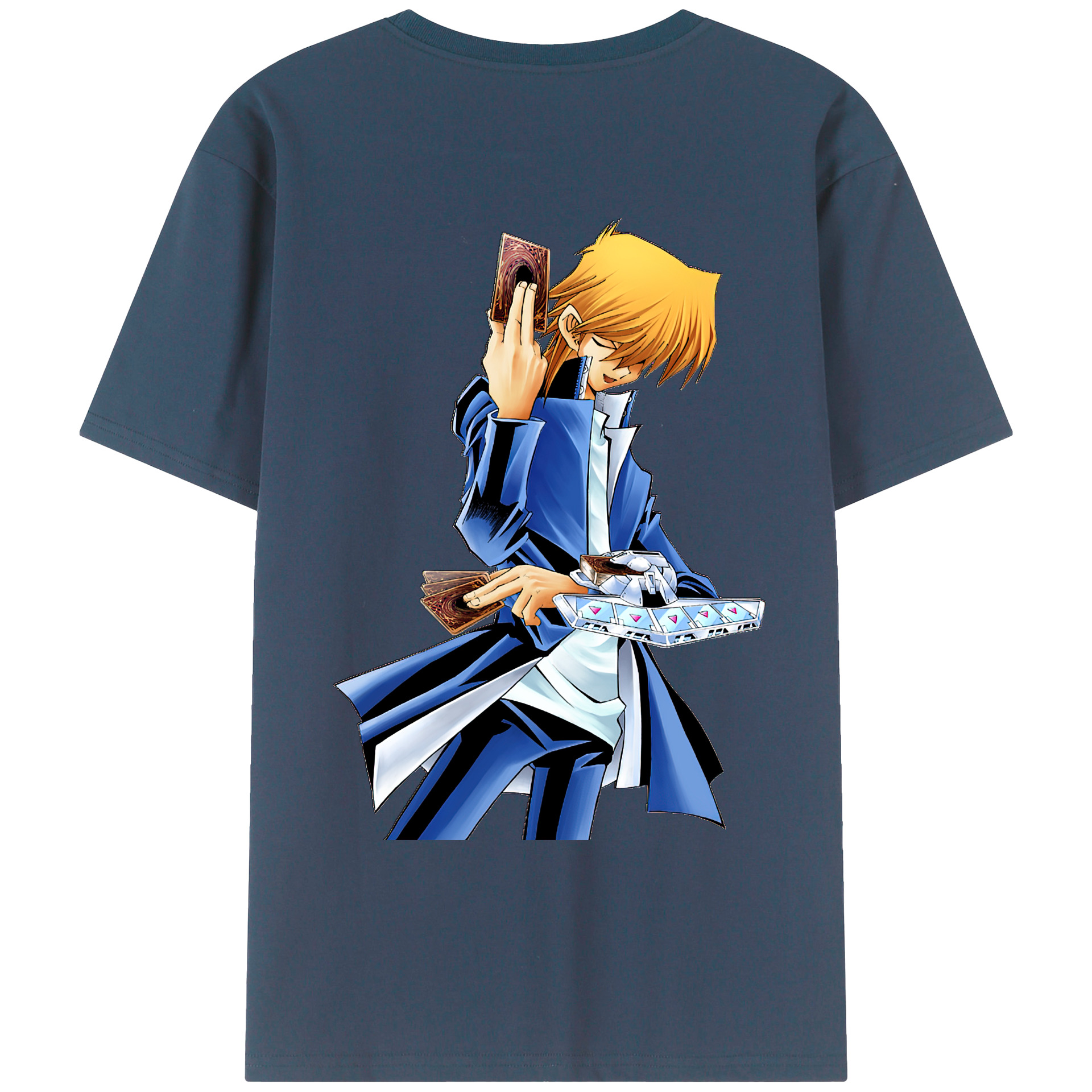 （画像用） 遊☆戯☆王 Yu-Gi-Oh! 綿100％ メンズ半袖Tシャツ（バックプリント） 通気性