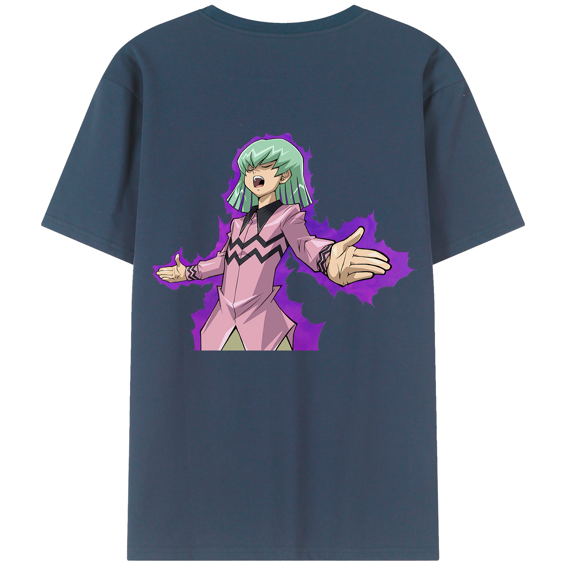 （画像用） 遊☆戯☆王 Yu-Gi-Oh! 綿100％ メンズ半袖Tシャツ（バックプリント） 通気性