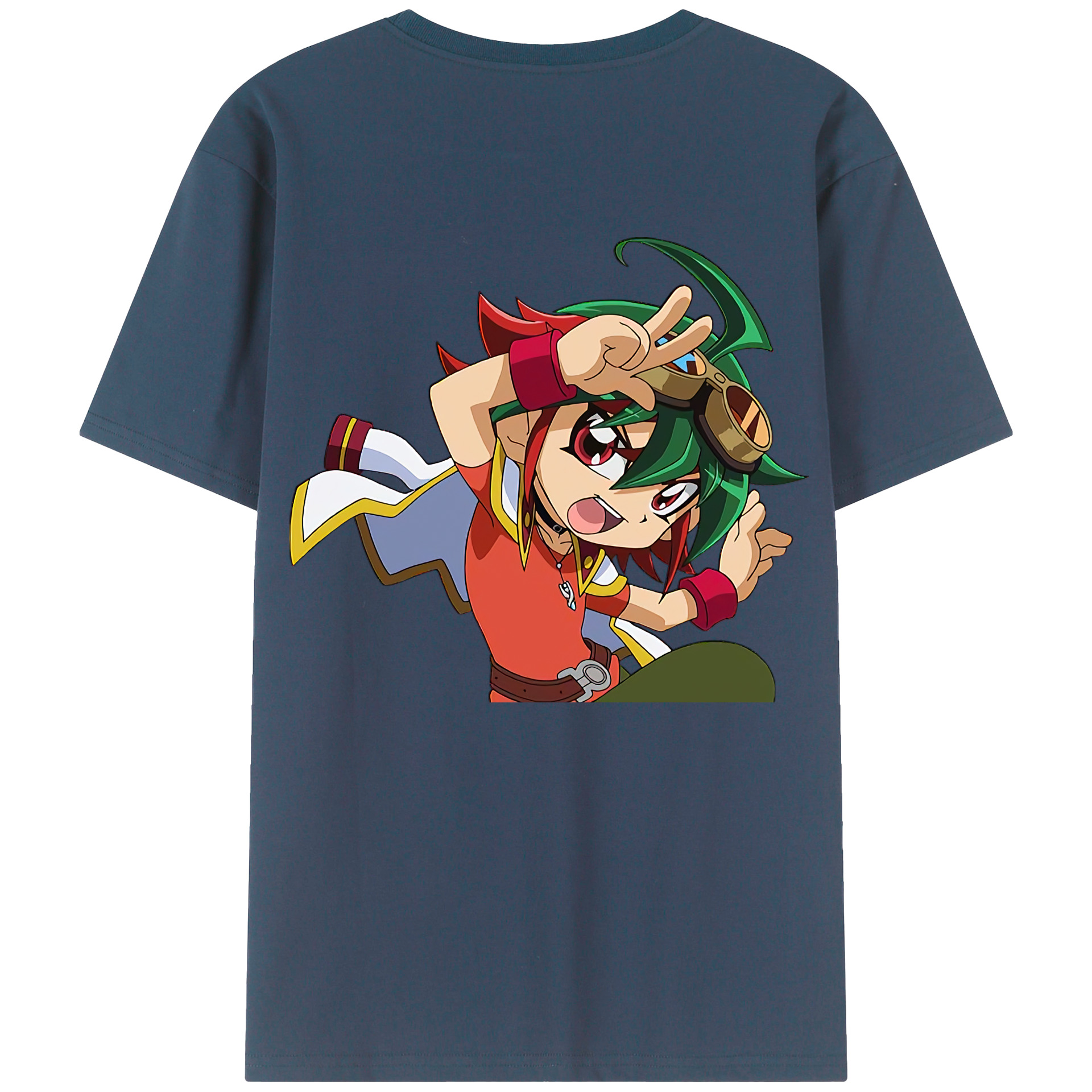 （画像用） 遊☆戯☆王 Yu-Gi-Oh! 綿100％ メンズ半袖Tシャツ（バックプリント） 通気性
