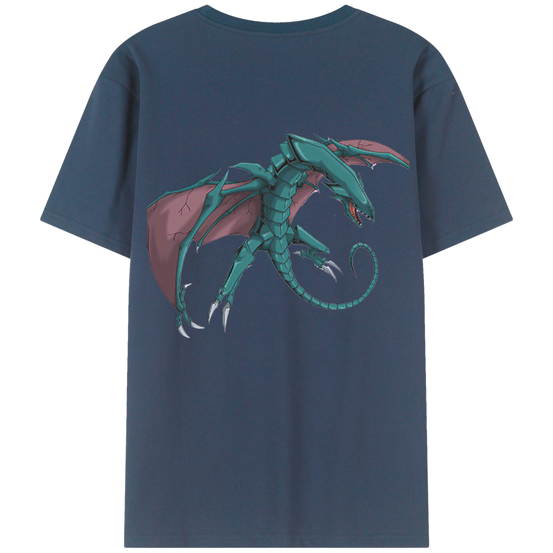 （画像用） 遊☆戯☆王 Yu-Gi-Oh! 綿100％ メンズ半袖Tシャツ（バックプリント） 通気性