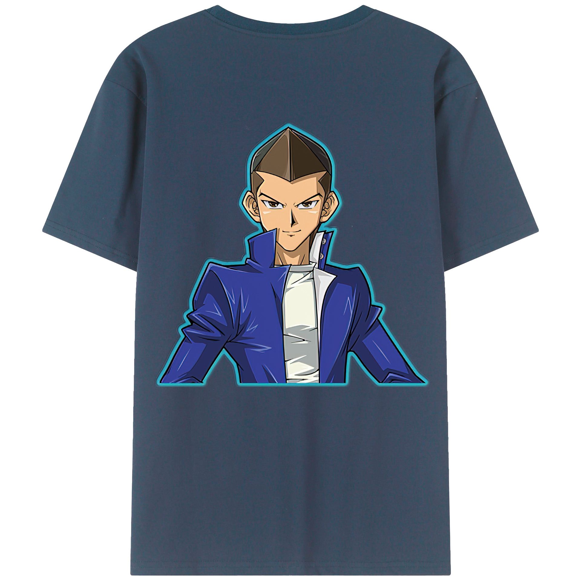 （画像用） 遊☆戯☆王 Yu-Gi-Oh! 綿100％ メンズ半袖Tシャツ（バックプリント） 通気性