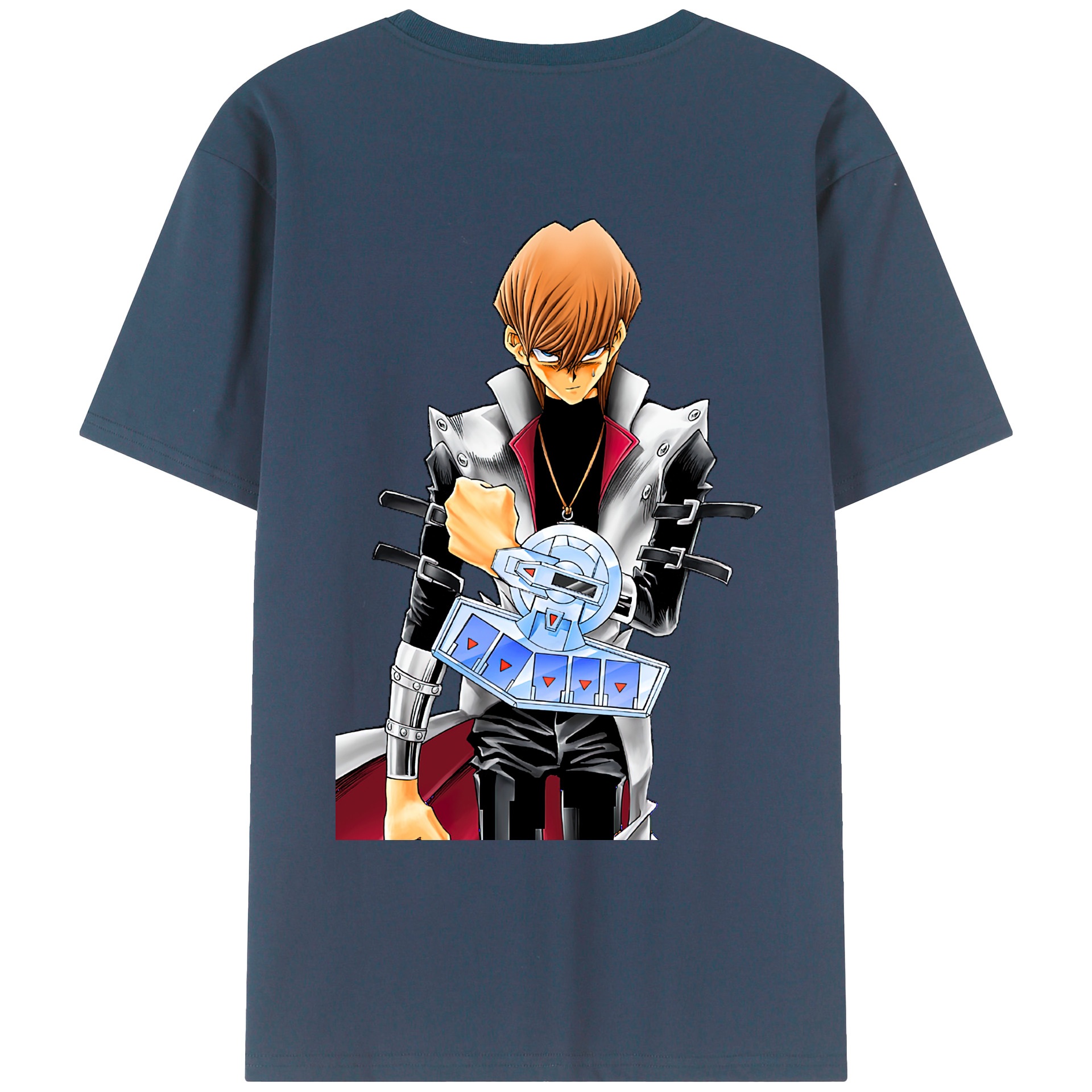 （画像用） 遊☆戯☆王 Yu-Gi-Oh! 綿100％ メンズ半袖Tシャツ（バックプリント） 通気性
