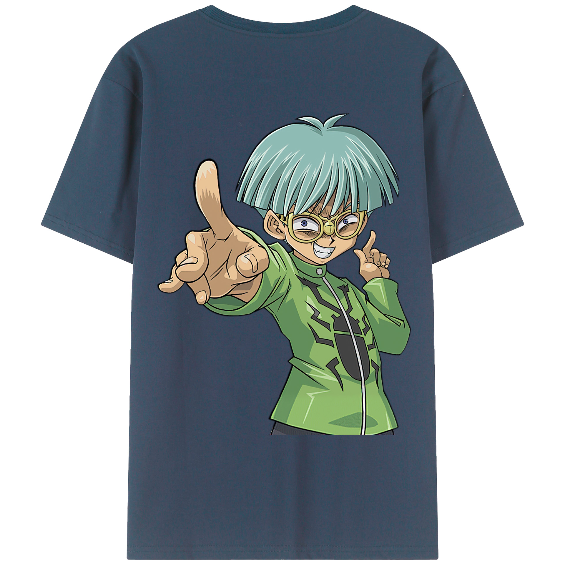 （画像用） 遊☆戯☆王 Yu-Gi-Oh! 綿100％ メンズ半袖Tシャツ（バックプリント） 通気性