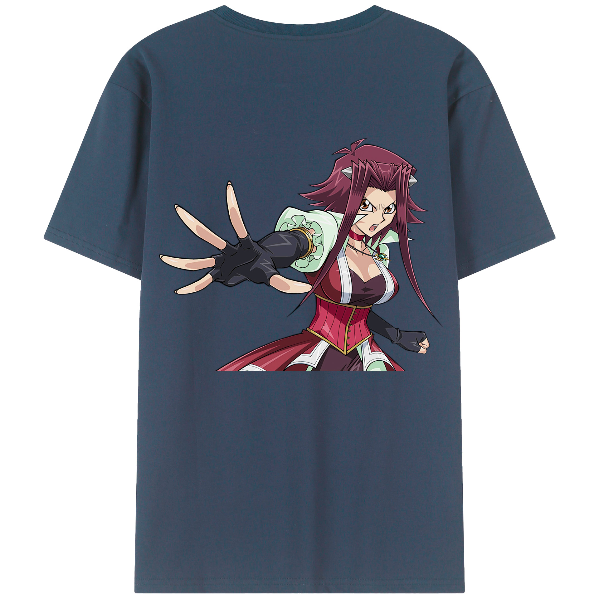 （画像用） 遊☆戯☆王 Yu-Gi-Oh! 綿100％ メンズ半袖Tシャツ（バックプリント） 通気性