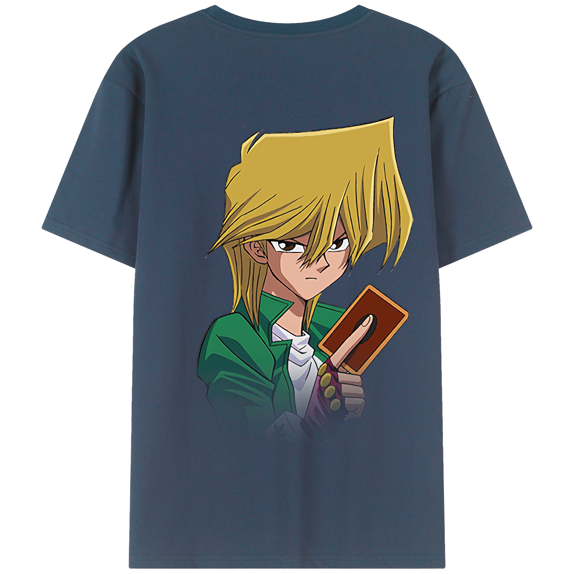 （画像用） 遊☆戯☆王 Yu-Gi-Oh! 綿100％ メンズ半袖Tシャツ（バックプリント） 通気性