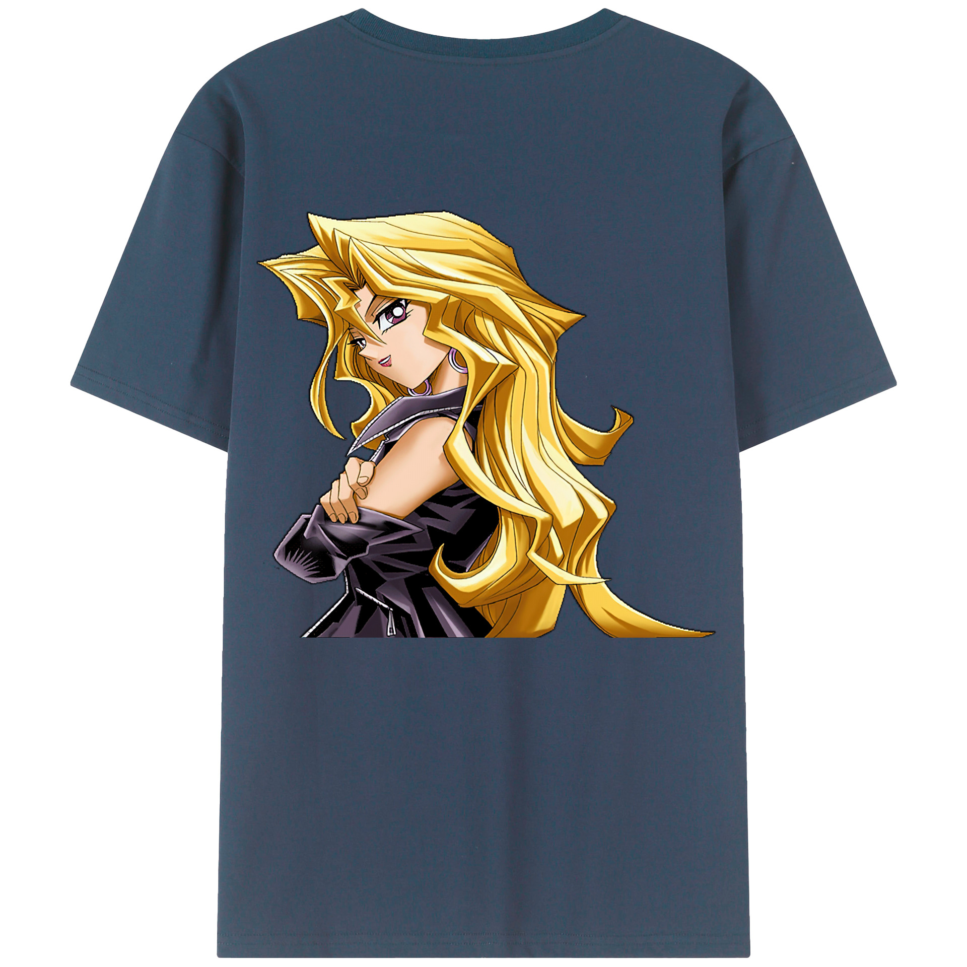 （画像用） 遊☆戯☆王 Yu-Gi-Oh! 綿100％ メンズ半袖Tシャツ（バックプリント） 通気性