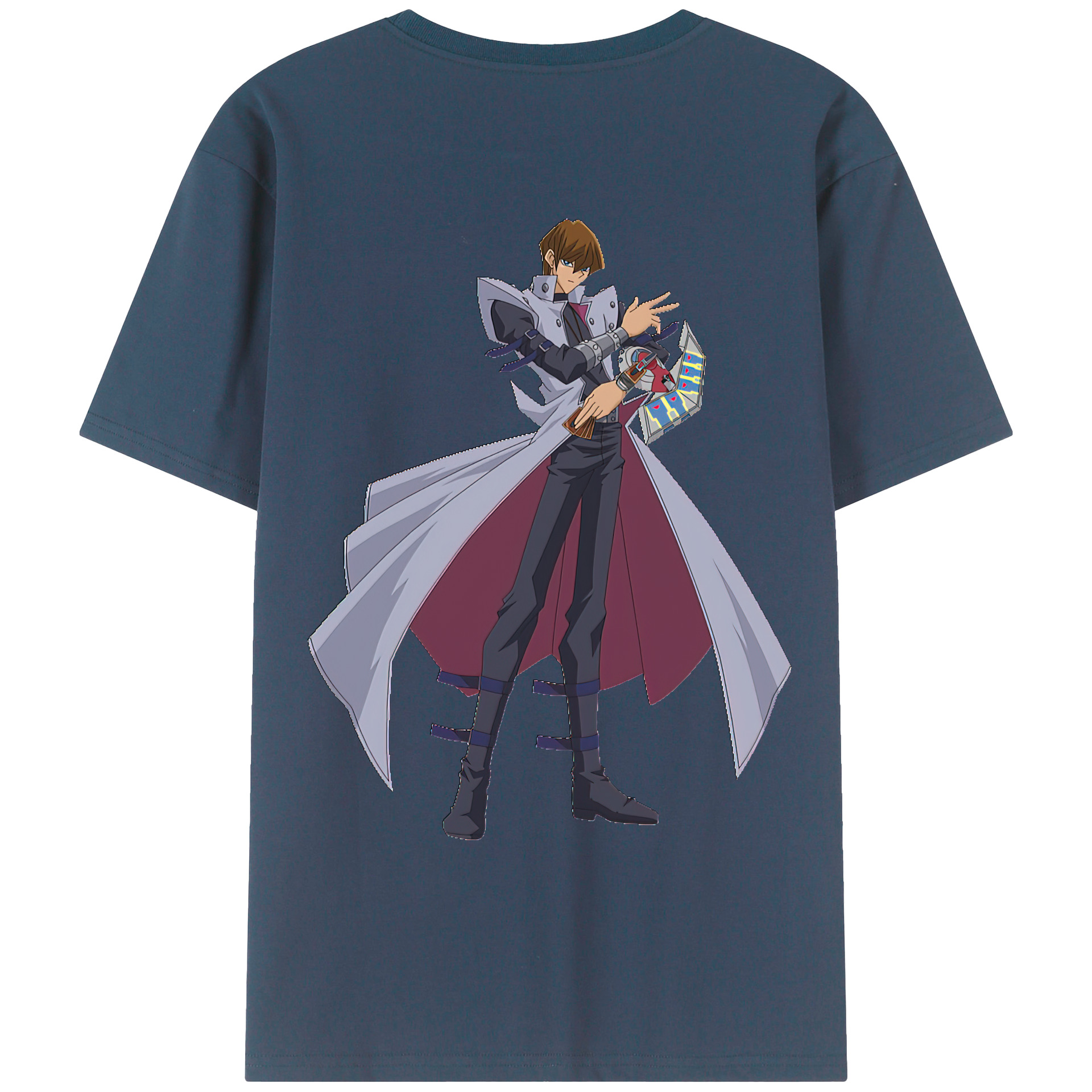 （画像用） 遊☆戯☆王 Yu-Gi-Oh! 綿100％ メンズ半袖Tシャツ（バックプリント） 通気性