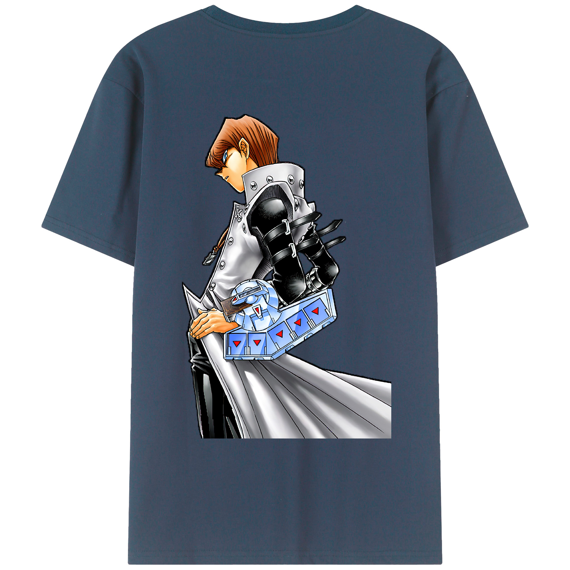 （画像用） 遊☆戯☆王 Yu-Gi-Oh! 綿100％ メンズ半袖Tシャツ（バックプリント） 通気性