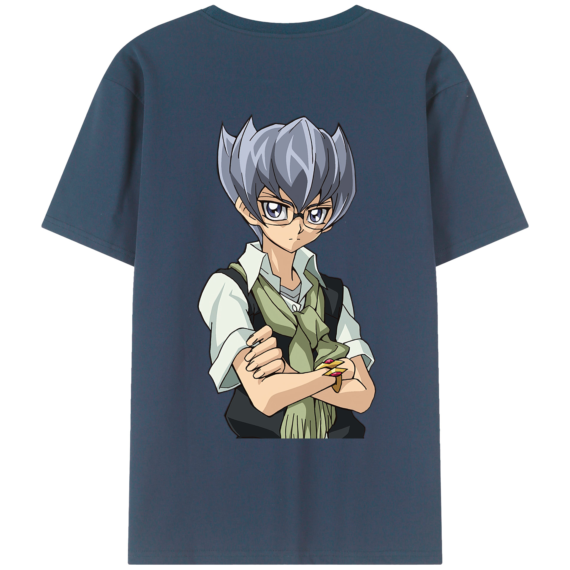 （画像用） 遊☆戯☆王 Yu-Gi-Oh! 綿100％ メンズ半袖Tシャツ（バックプリント） 通気性