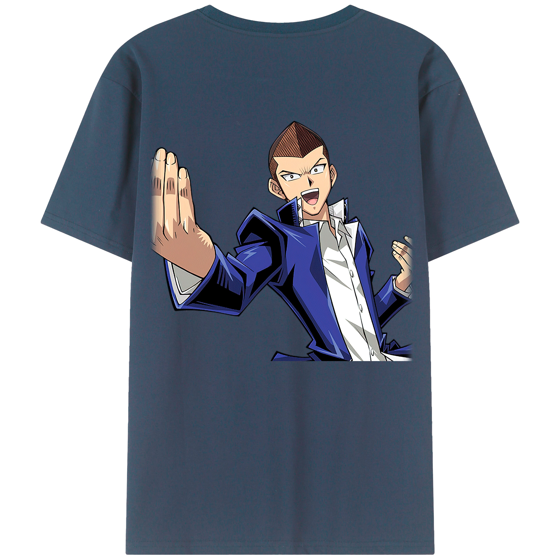 （画像用） 遊☆戯☆王 Yu-Gi-Oh! 綿100％ メンズ半袖Tシャツ（バックプリント） 通気性