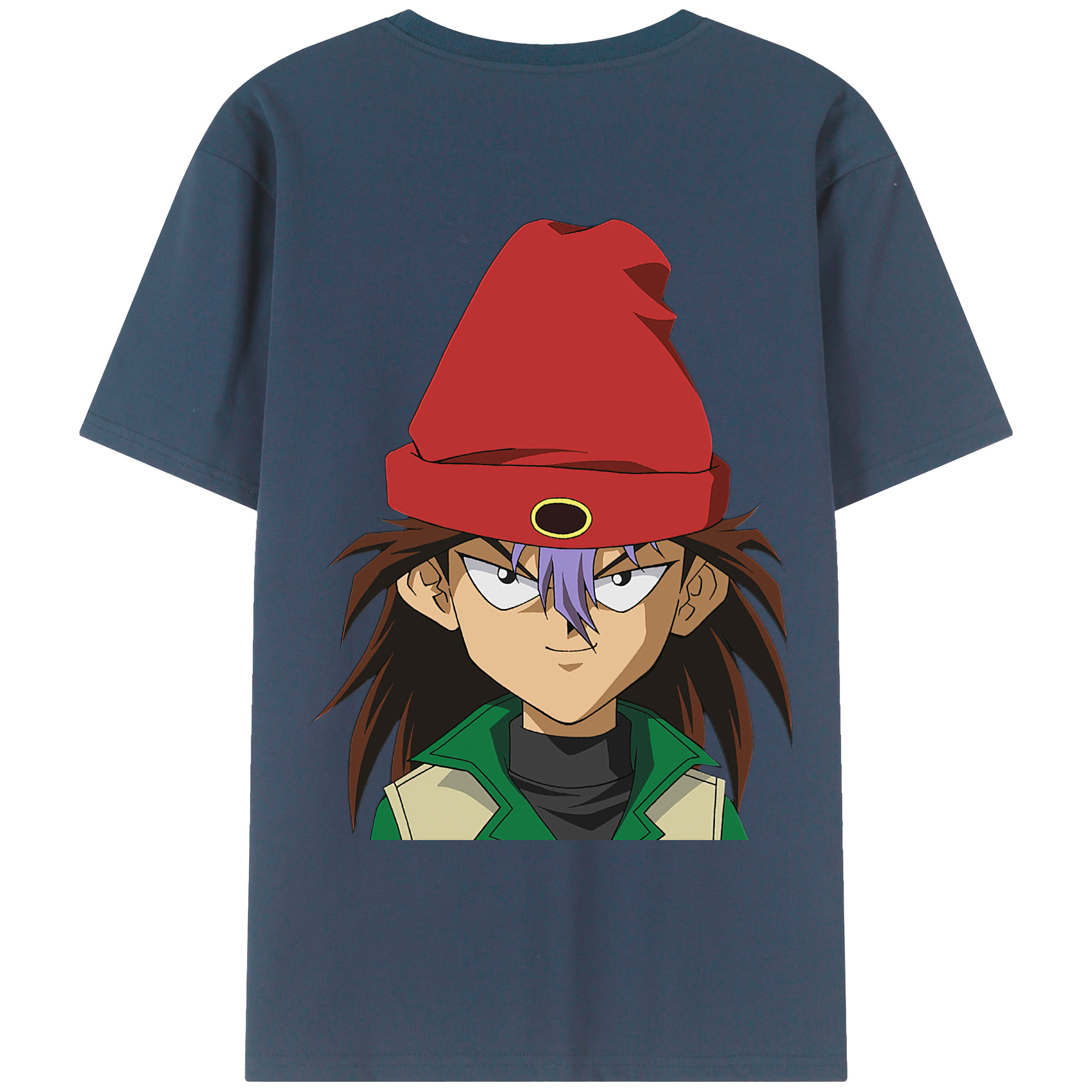 （画像用） 遊☆戯☆王 Yu-Gi-Oh! 綿100％ メンズ半袖Tシャツ（バックプリント） 通気性