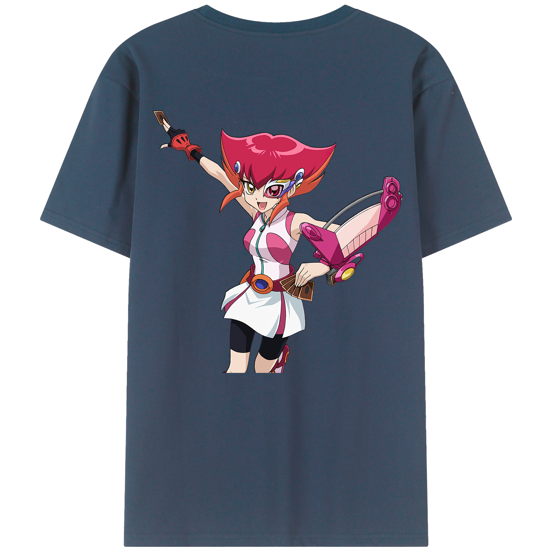 （画像用） 遊☆戯☆王 Yu-Gi-Oh! 綿100％ メンズ半袖Tシャツ（バックプリント） 通気性