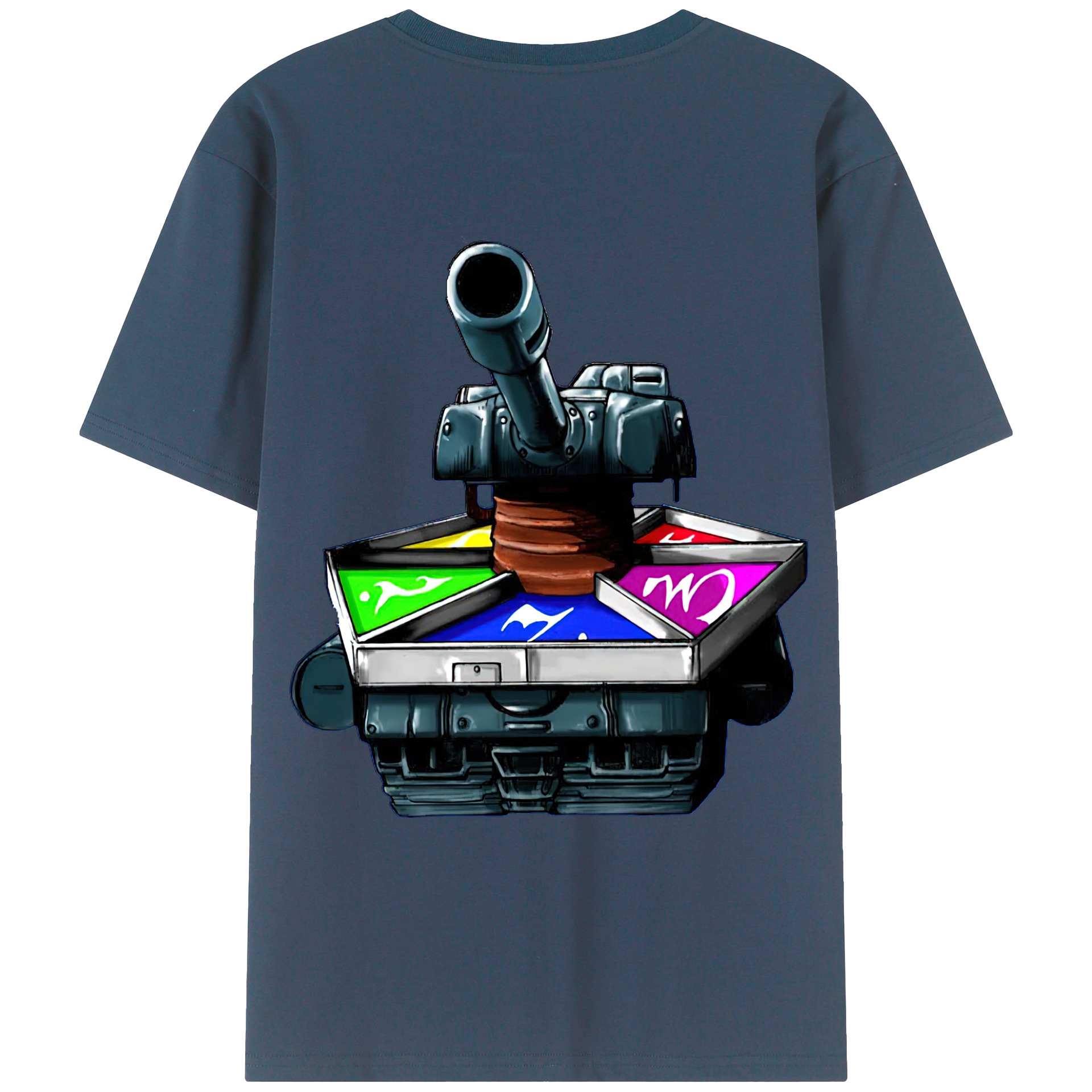 （画像用） 遊☆戯☆王 Yu-Gi-Oh! 綿100％ メンズ半袖Tシャツ（バックプリント） 通気性
