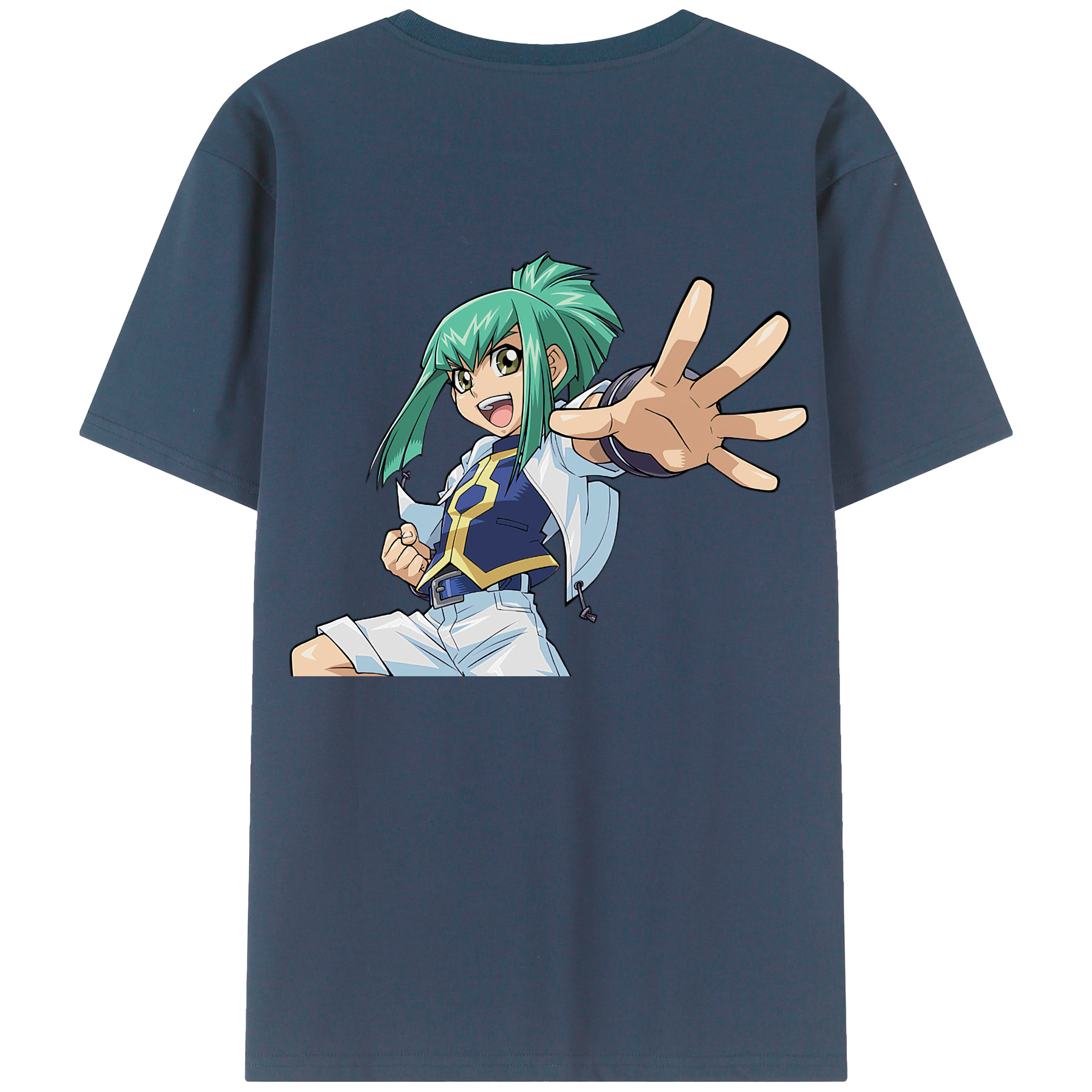 （画像用） 遊☆戯☆王 Yu-Gi-Oh! 綿100％ メンズ半袖Tシャツ（バックプリント） 通気性