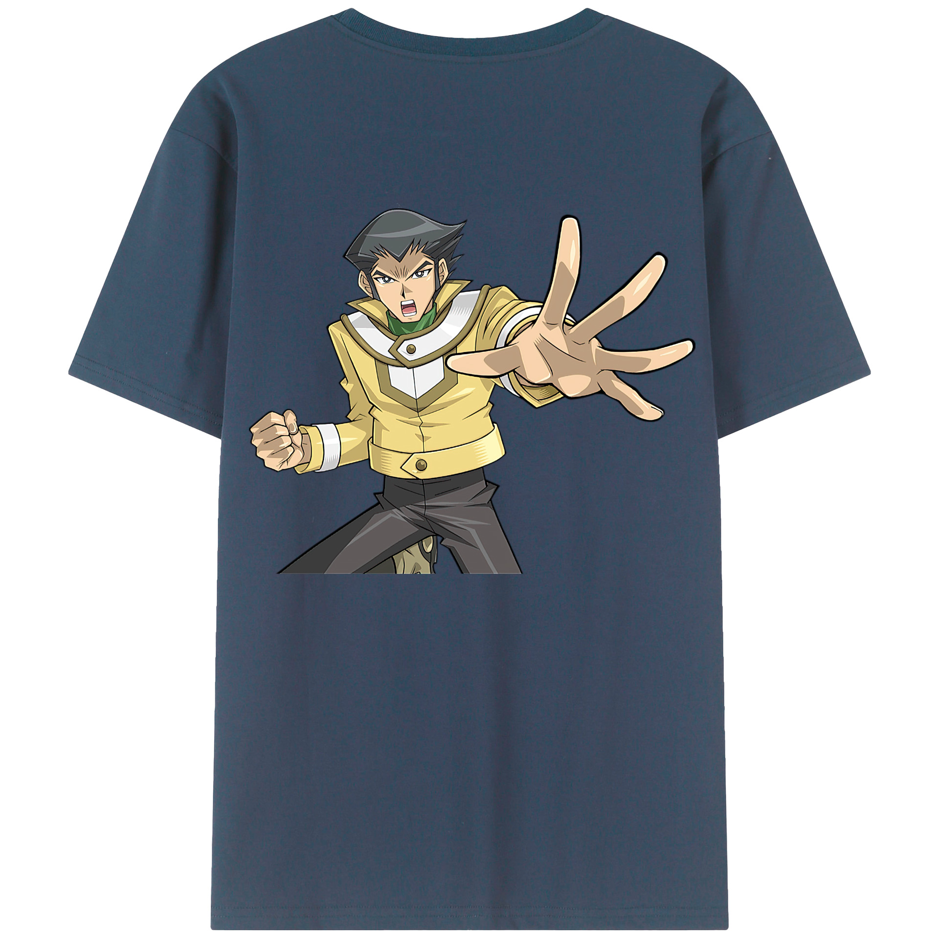 （画像用） 遊☆戯☆王 Yu-Gi-Oh! 綿100％ メンズ半袖Tシャツ（バックプリント） 通気性