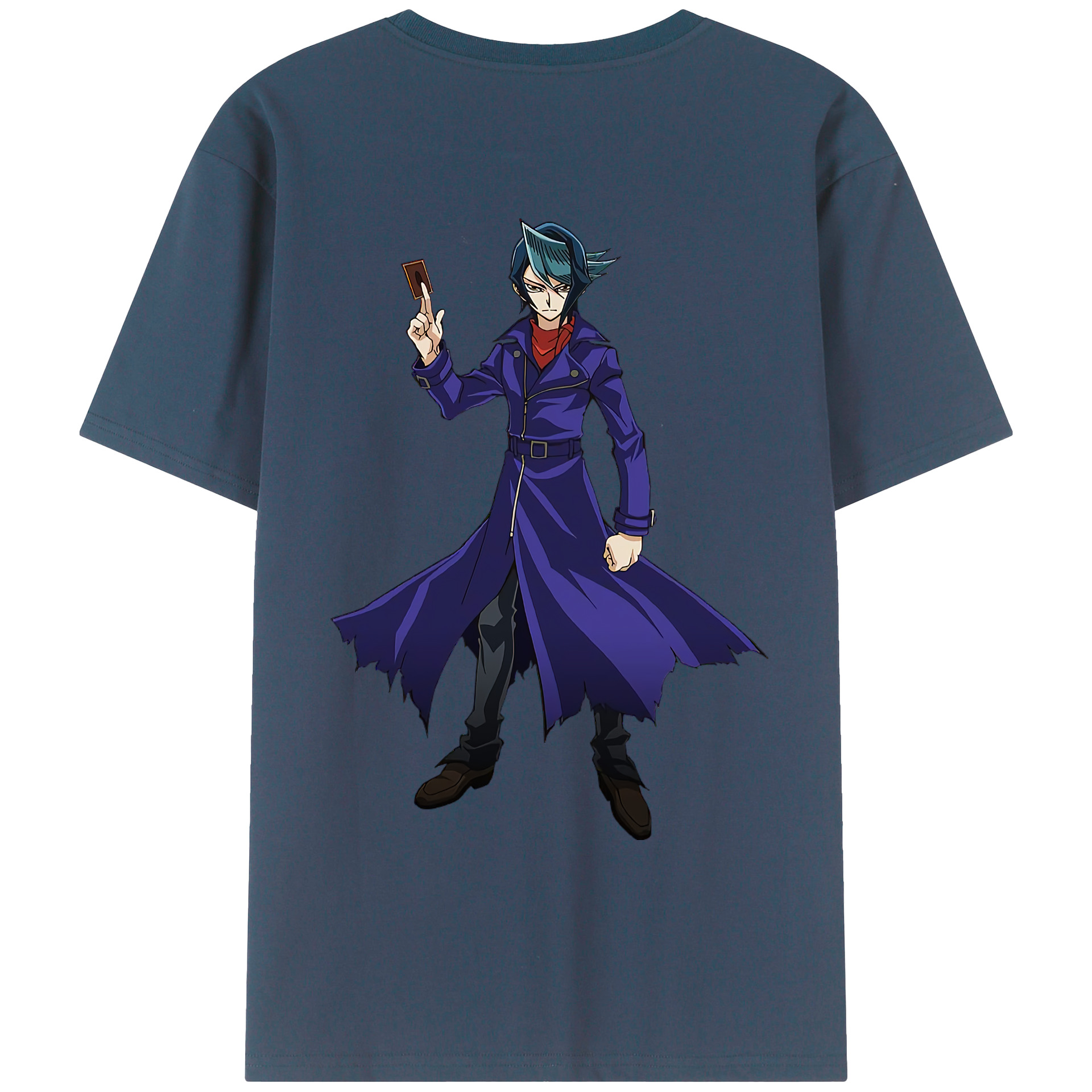 （画像用） 遊☆戯☆王 Yu-Gi-Oh! 綿100％ メンズ半袖Tシャツ（バックプリント） 通気性