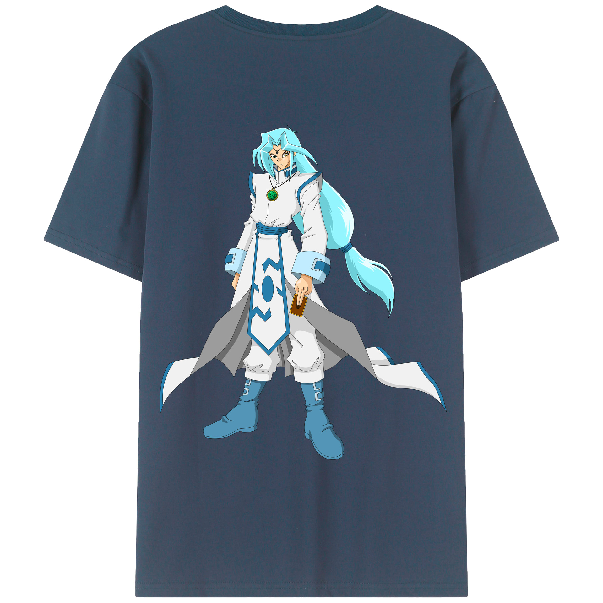 （画像用） 遊☆戯☆王 Yu-Gi-Oh! 綿100％ メンズ半袖Tシャツ（バックプリント） 通気性
