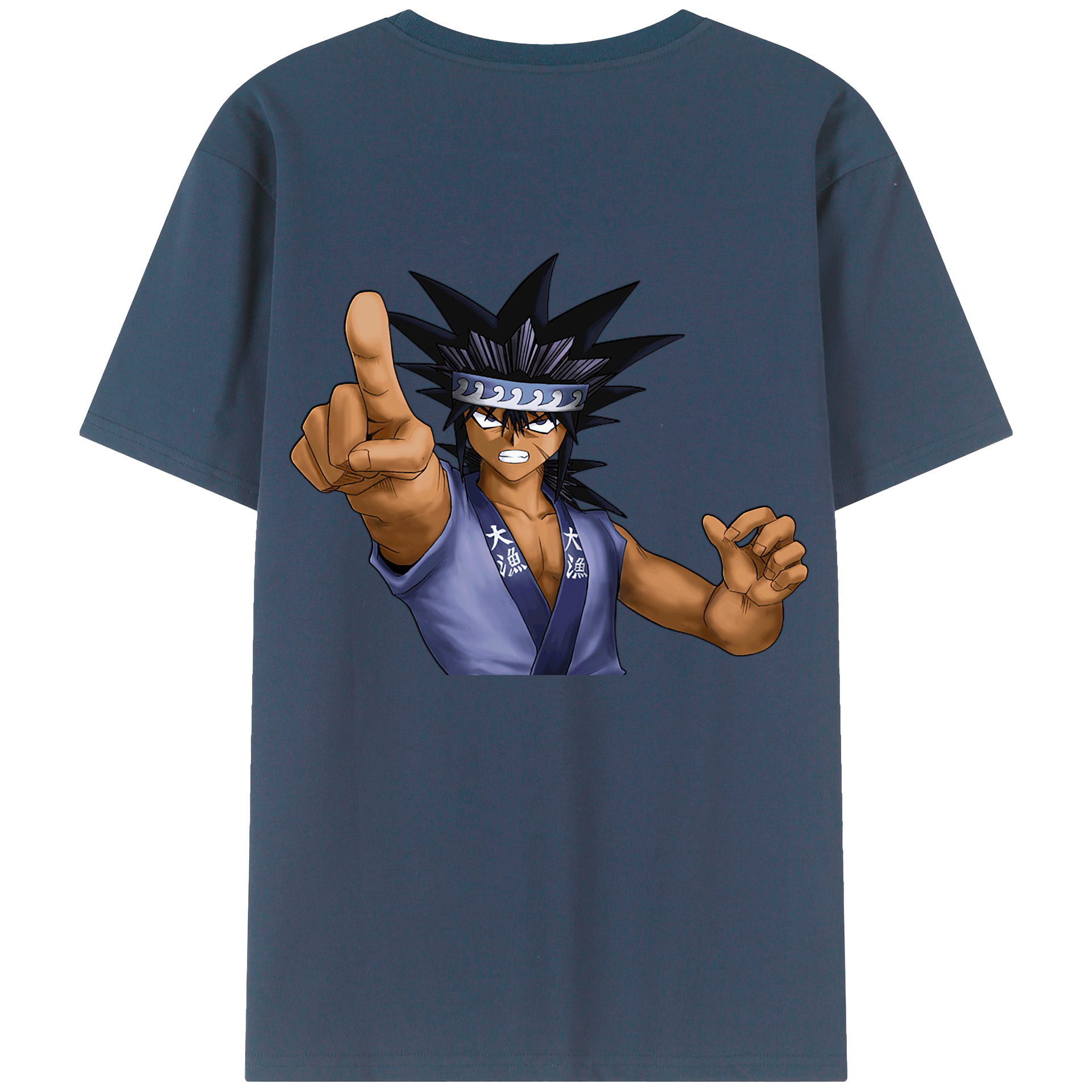 （画像用） 遊☆戯☆王 Yu-Gi-Oh! 綿100％ メンズ半袖Tシャツ（バックプリント） 通気性