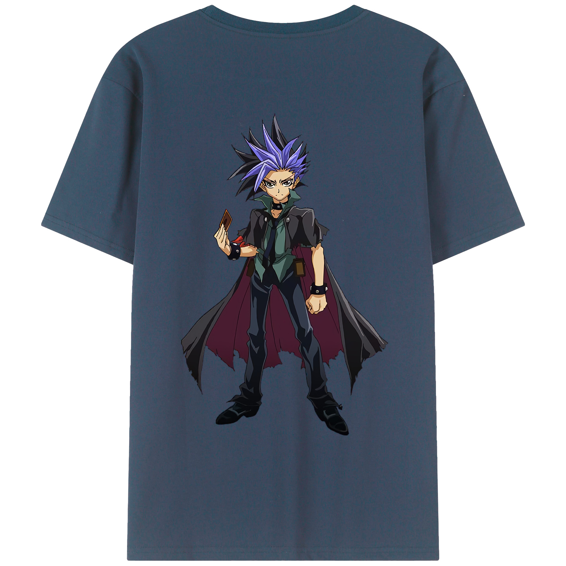 （画像用） 遊☆戯☆王 Yu-Gi-Oh! 綿100％ メンズ半袖Tシャツ（バックプリント） 通気性