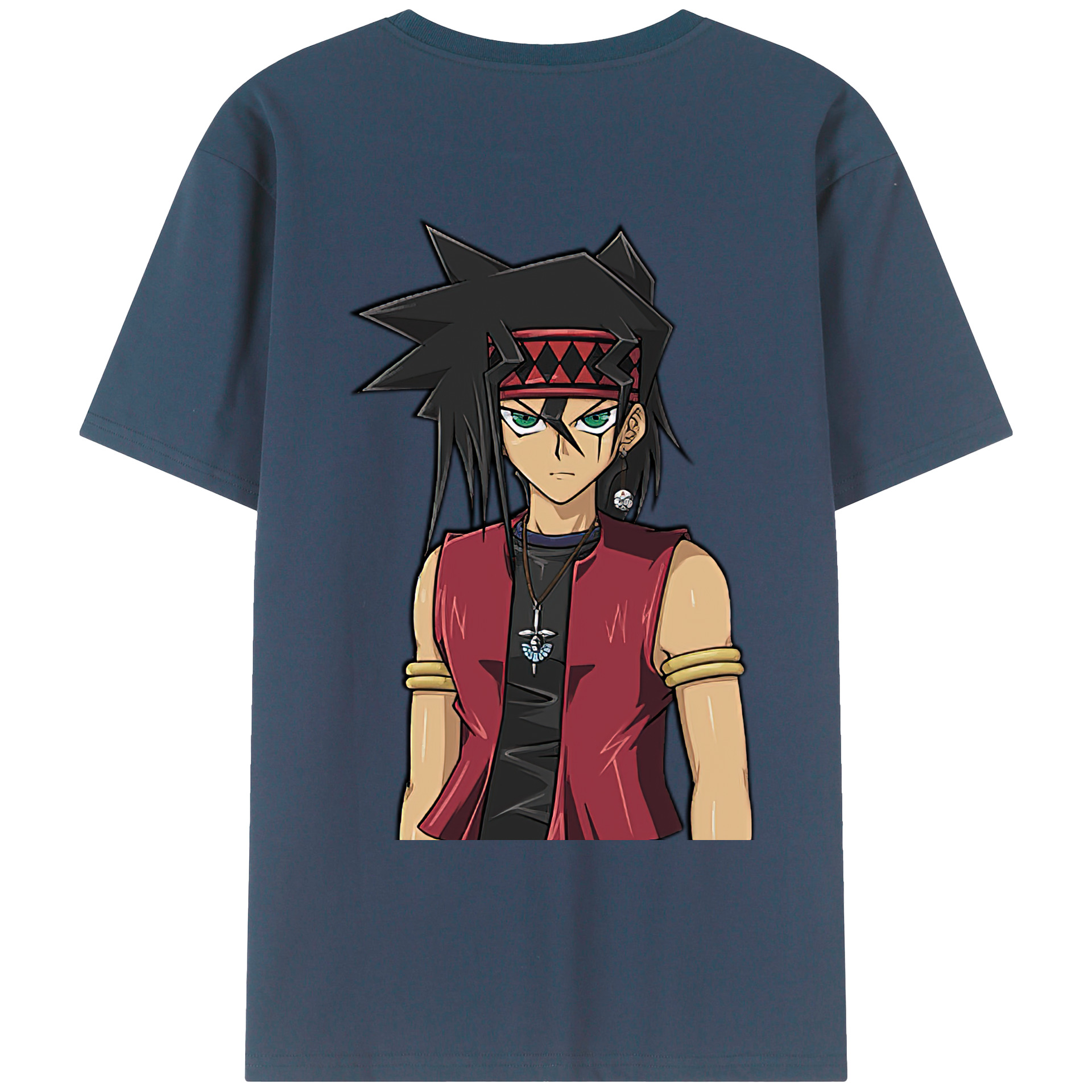 （画像用） 遊☆戯☆王 Yu-Gi-Oh! 綿100％ メンズ半袖Tシャツ（バックプリント） 通気性
