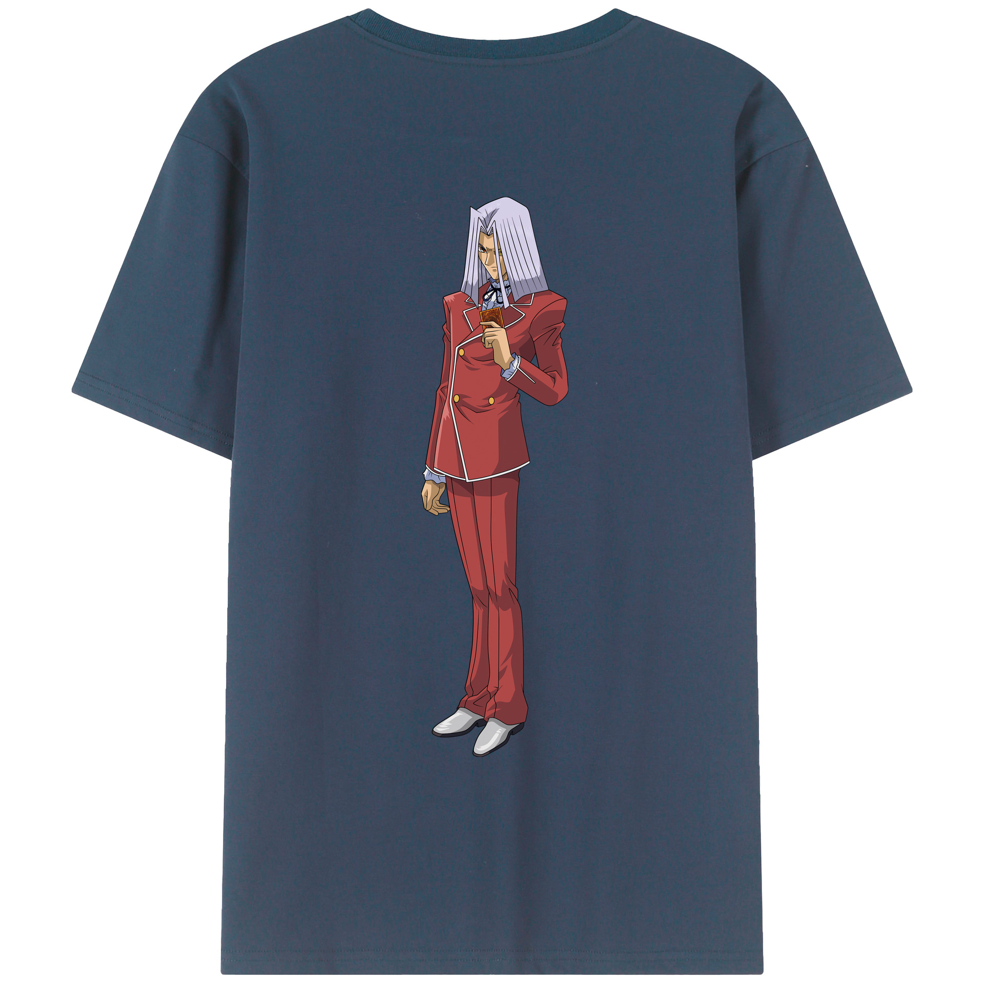 （画像用） 遊☆戯☆王 Yu-Gi-Oh! 綿100％ メンズ半袖Tシャツ（バックプリント） 通気性