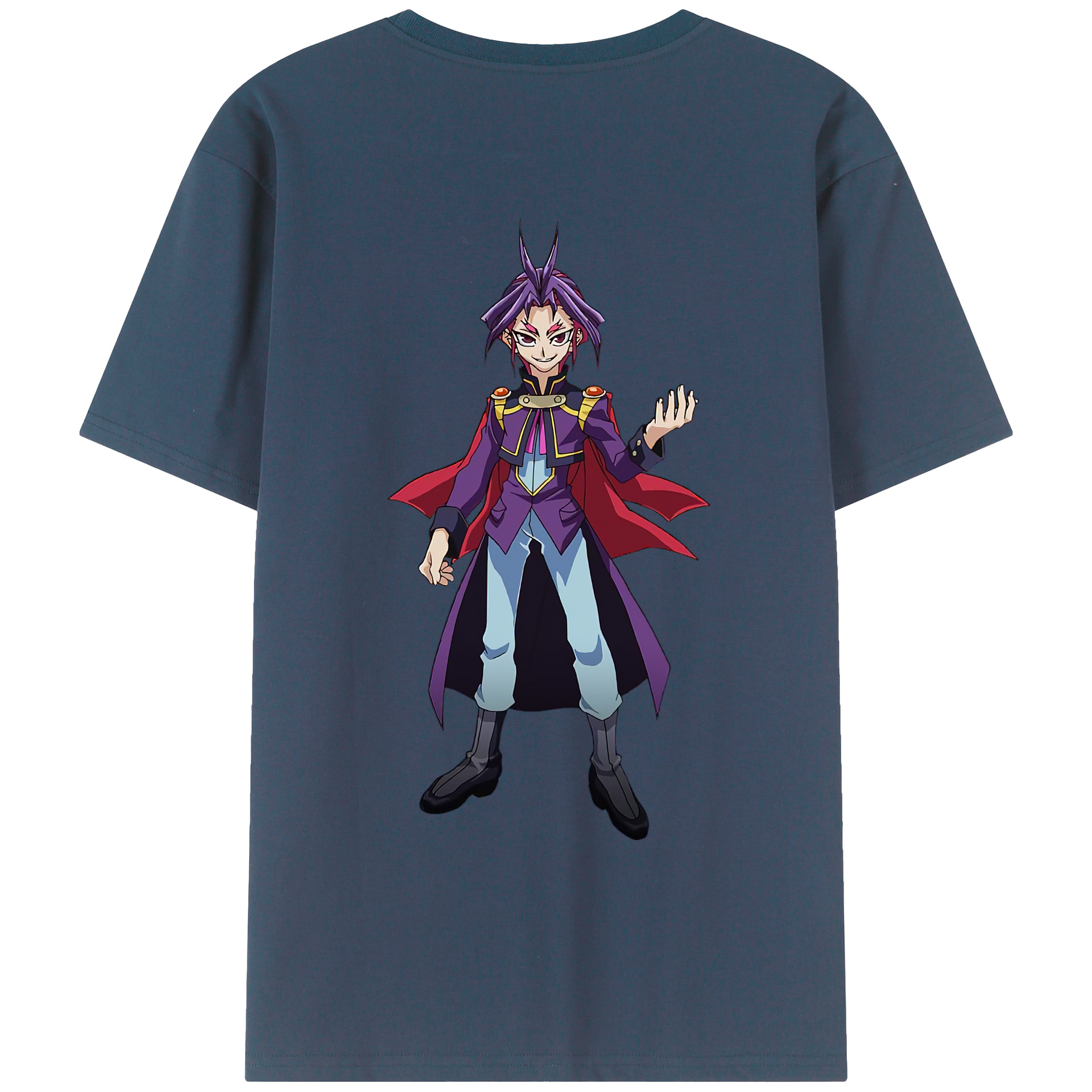 （画像用） 遊☆戯☆王 Yu-Gi-Oh! 綿100％ メンズ半袖Tシャツ（バックプリント） 通気性