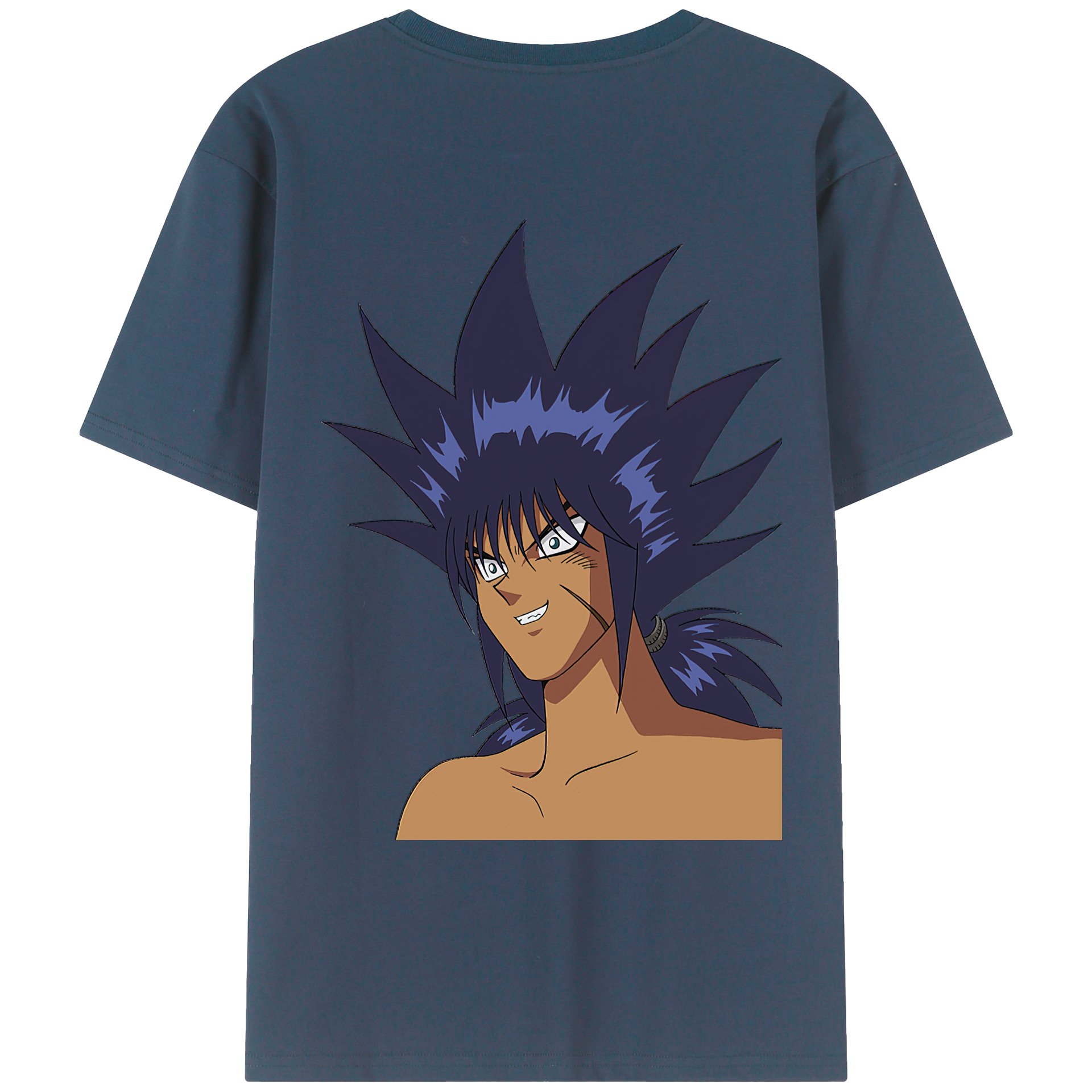 （画像用） 遊☆戯☆王 Yu-Gi-Oh! 綿100％ メンズ半袖Tシャツ（バックプリント） 通気性