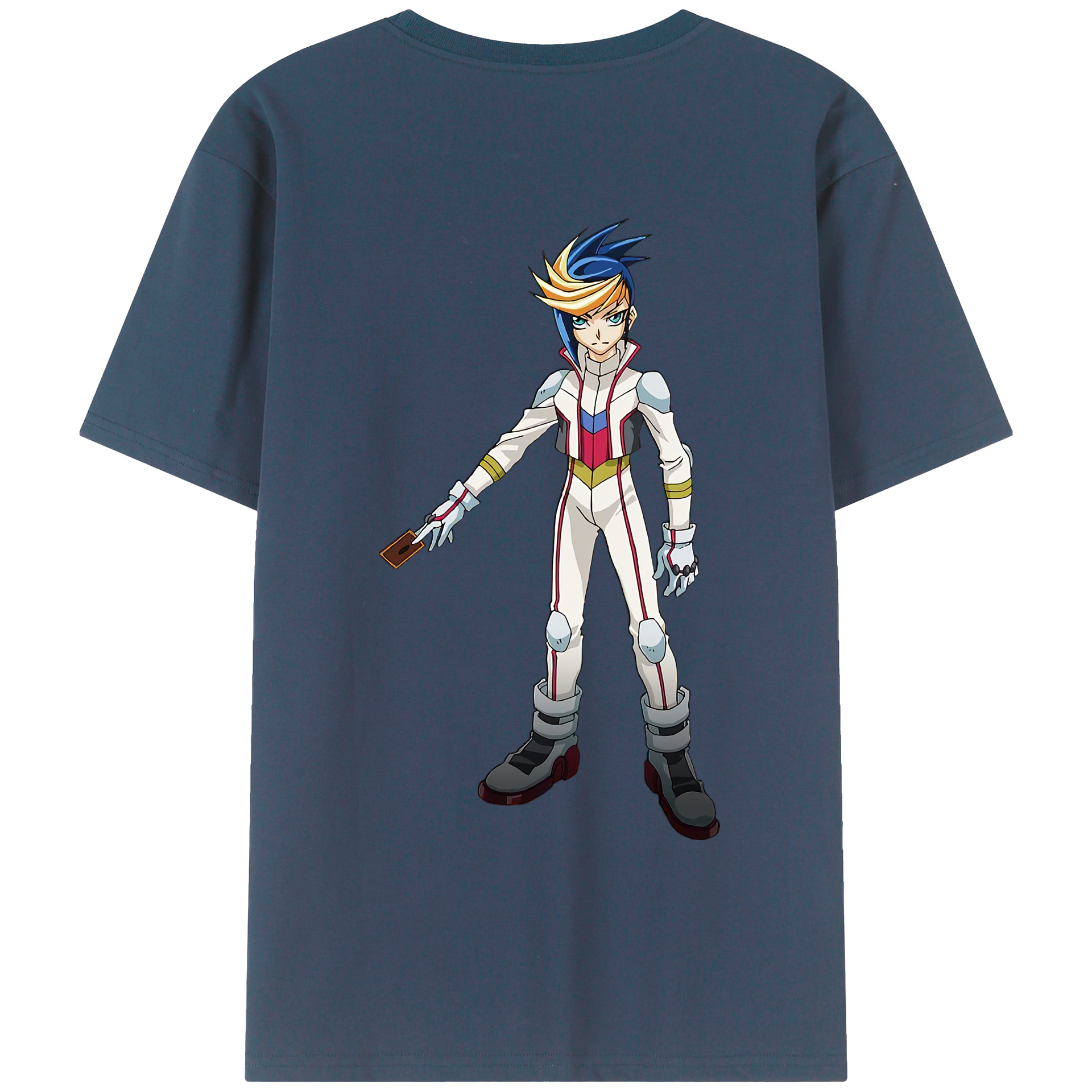 （画像用） 遊☆戯☆王 Yu-Gi-Oh! 綿100％ メンズ半袖Tシャツ（バックプリント） 通気性