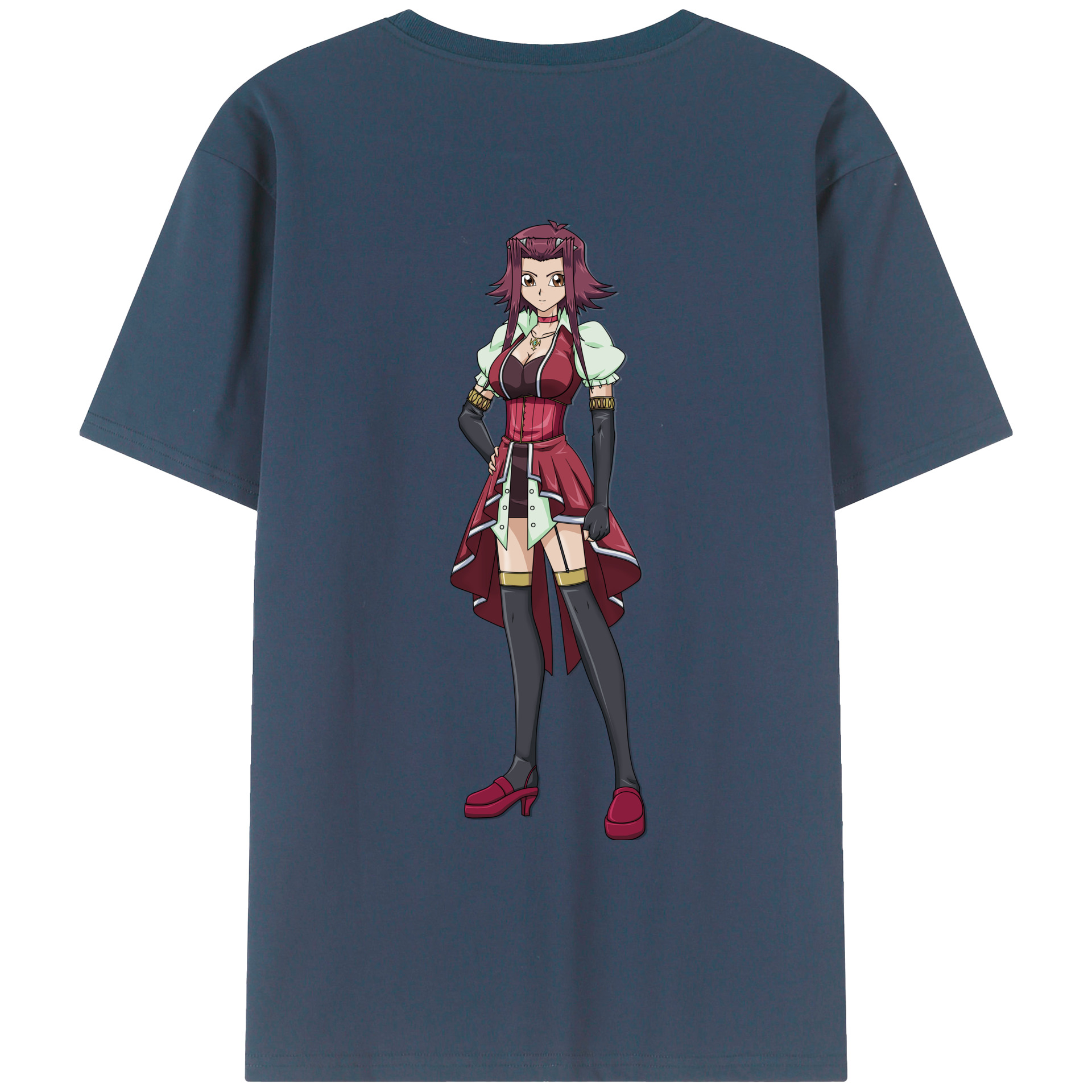 （画像用） 遊☆戯☆王 Yu-Gi-Oh! 綿100％ メンズ半袖Tシャツ（バックプリント） 通気性