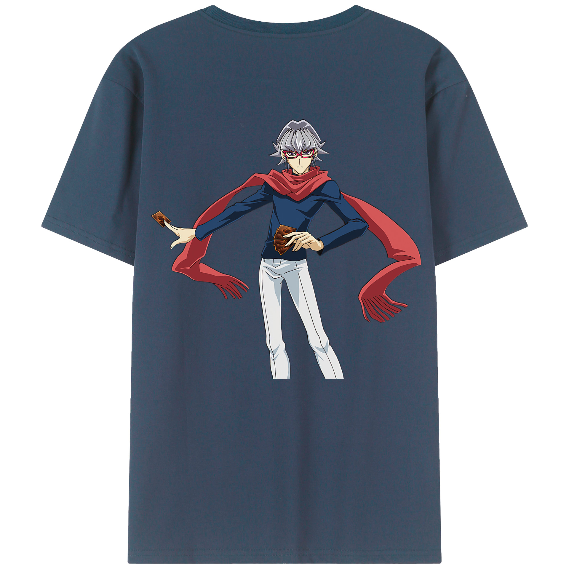 （画像用） 遊☆戯☆王 Yu-Gi-Oh! 綿100％ メンズ半袖Tシャツ（バックプリント） 通気性