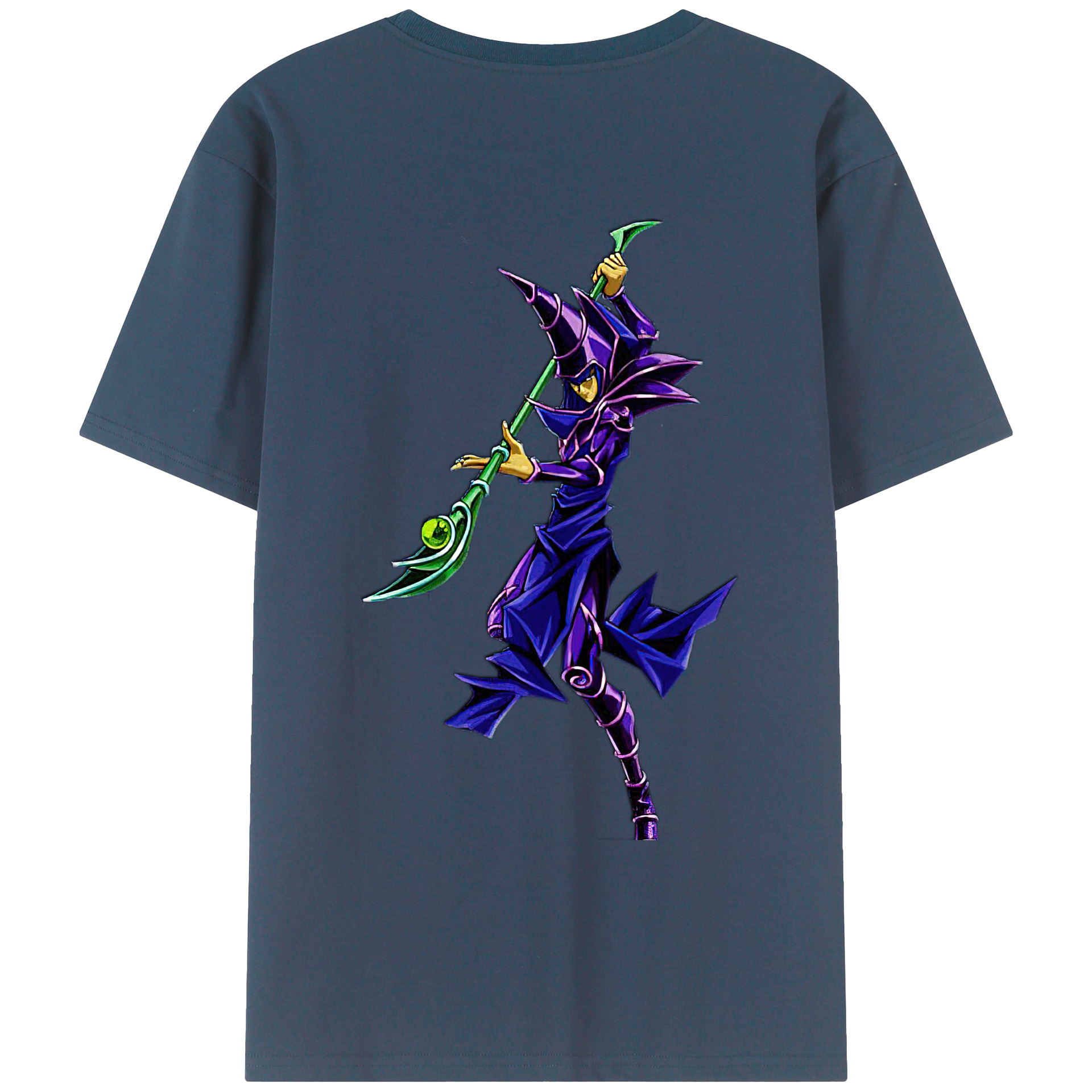 （画像用） 遊☆戯☆王 Yu-Gi-Oh! 綿100％ メンズ半袖Tシャツ（バックプリント） 通気性