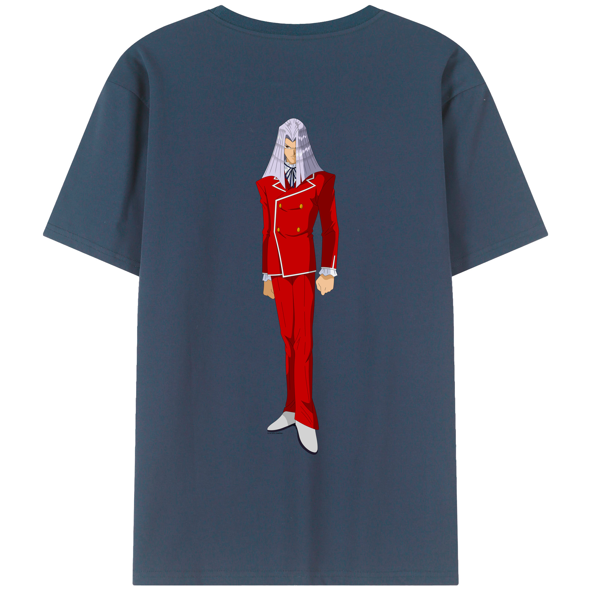 （画像用） 遊☆戯☆王 Yu-Gi-Oh! 綿100％ メンズ半袖Tシャツ（バックプリント） 通気性