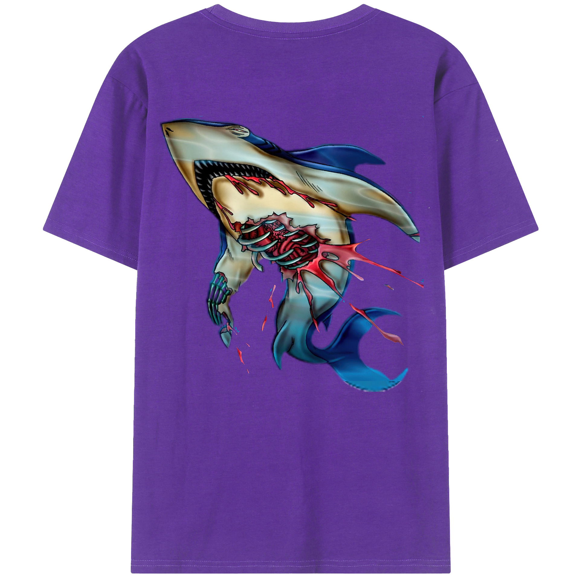 （画像用） 遊☆戯☆王 Yu-Gi-Oh! 綿100％ メンズ半袖Tシャツ（バックプリント） 通気性