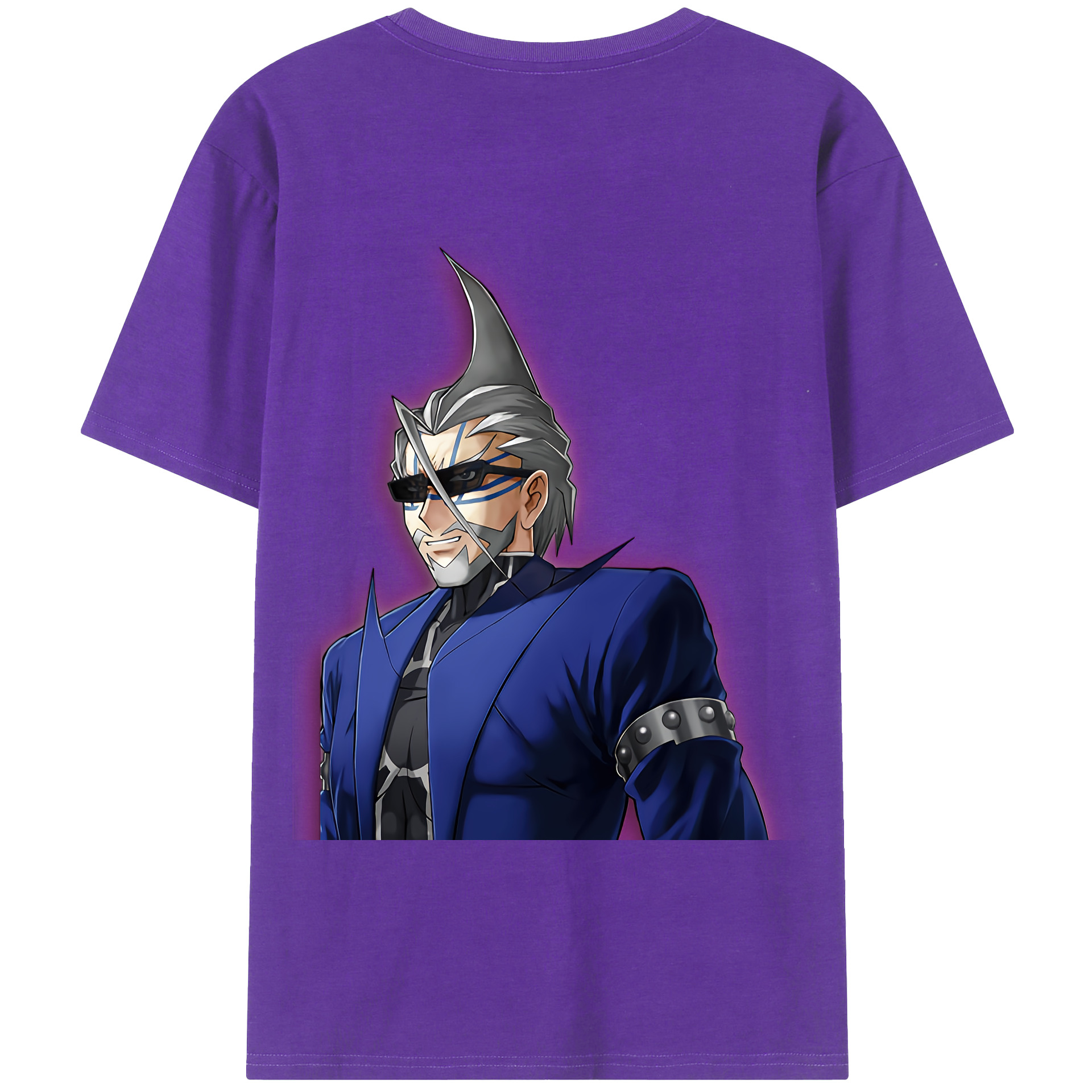 （画像用） 遊☆戯☆王 Yu-Gi-Oh! 綿100％ メンズ半袖Tシャツ（バックプリント） 通気性