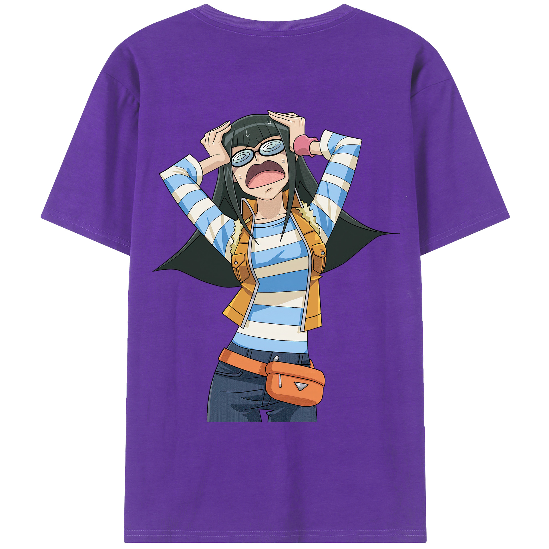 （画像用） 遊☆戯☆王 Yu-Gi-Oh! 綿100％ メンズ半袖Tシャツ（バックプリント） 通気性