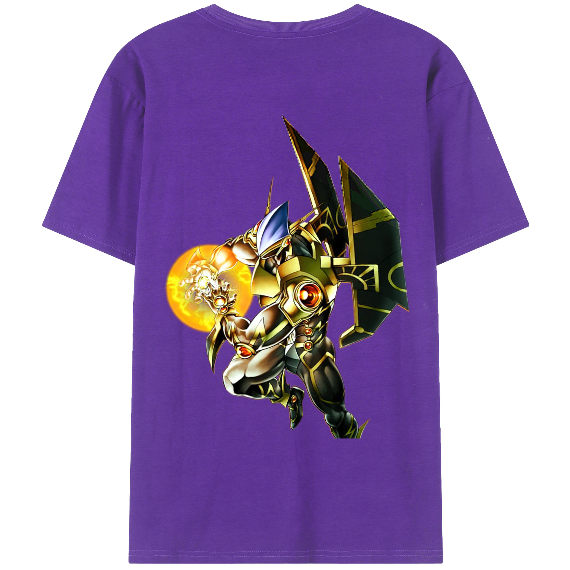 （画像用） 遊☆戯☆王 Yu-Gi-Oh! 綿100％ メンズ半袖Tシャツ（バックプリント） 通気性