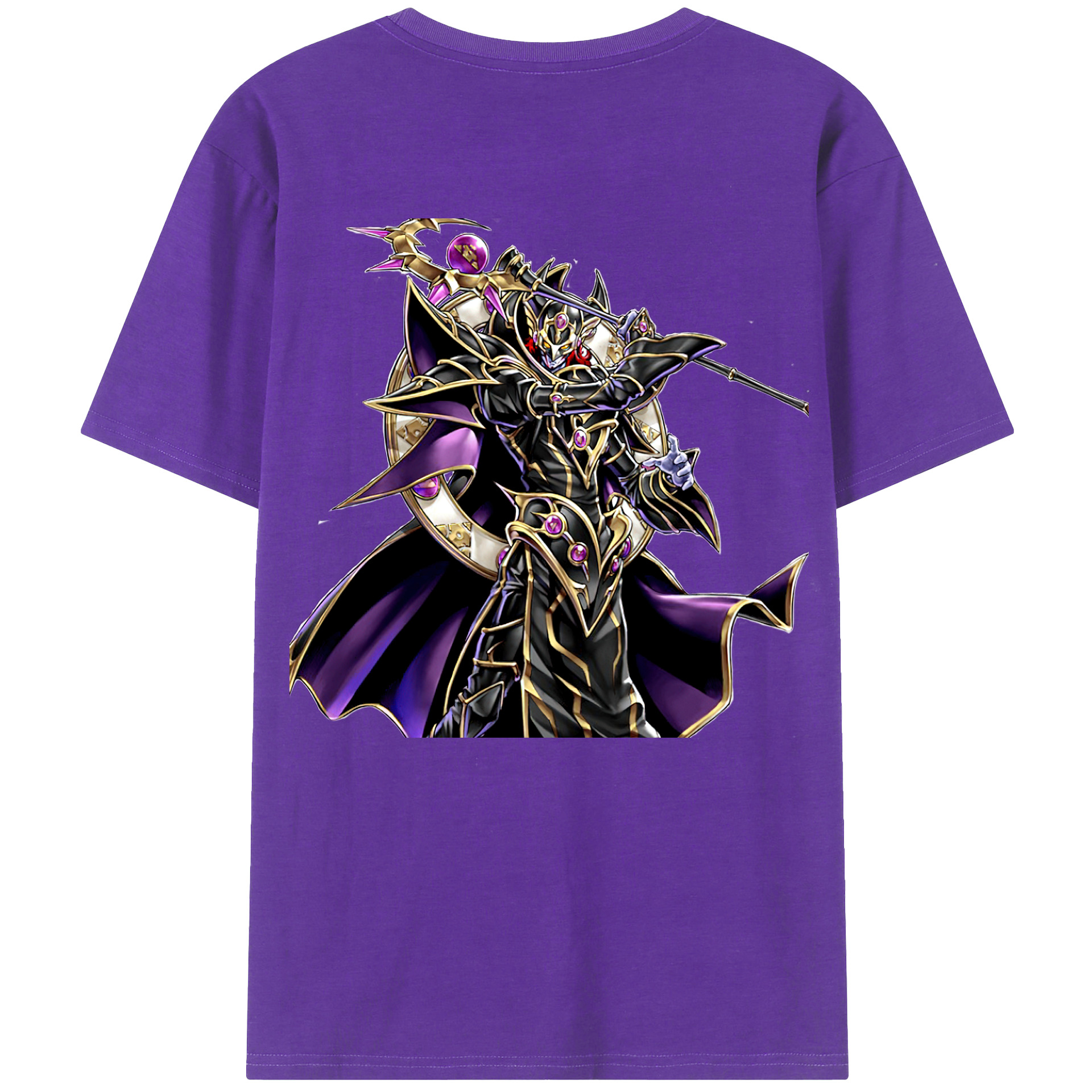 （画像用） 遊☆戯☆王 Yu-Gi-Oh! 綿100％ メンズ半袖Tシャツ（バックプリント） 通気性