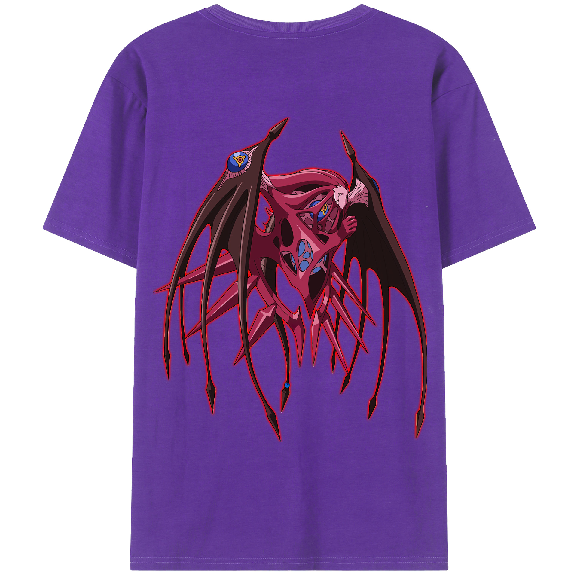 （画像用） 遊☆戯☆王 Yu-Gi-Oh! 綿100％ メンズ半袖Tシャツ（バックプリント） 通気性