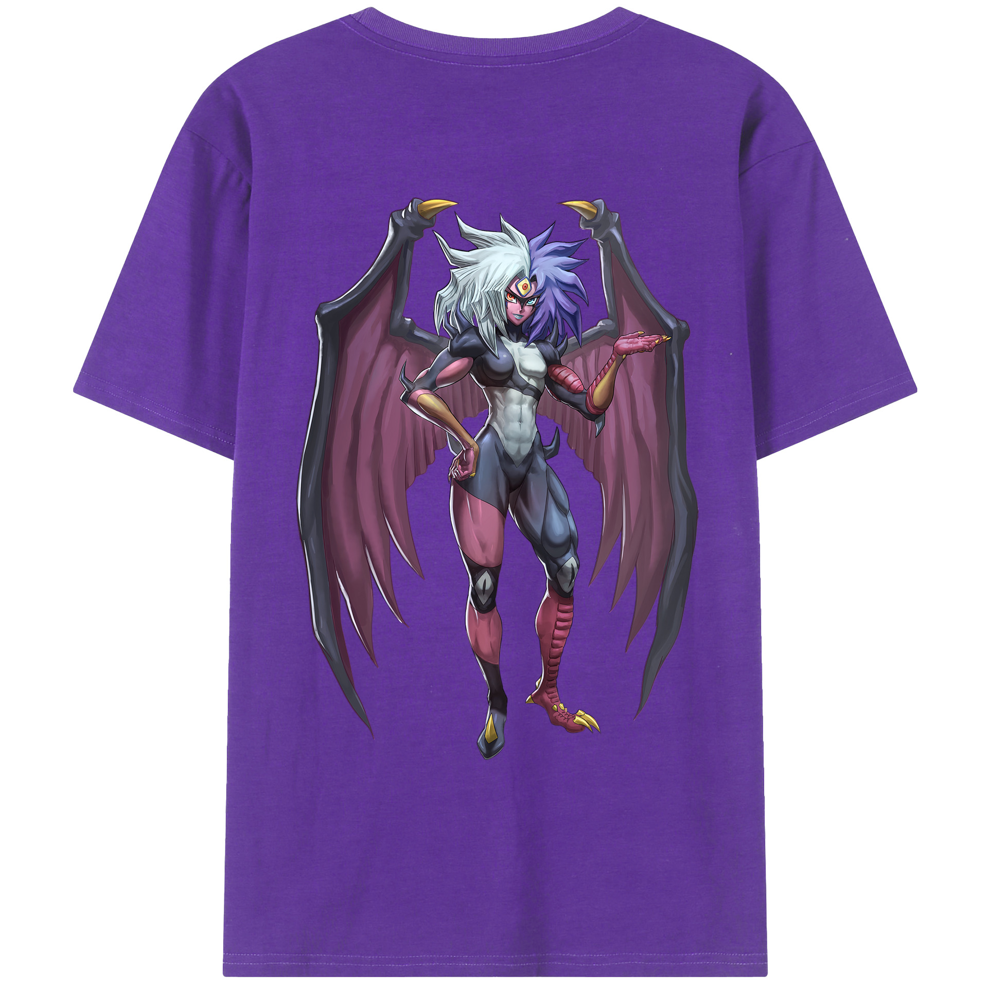 （画像用） 遊☆戯☆王 Yu-Gi-Oh! 綿100％ メンズ半袖Tシャツ（バックプリント） 通気性