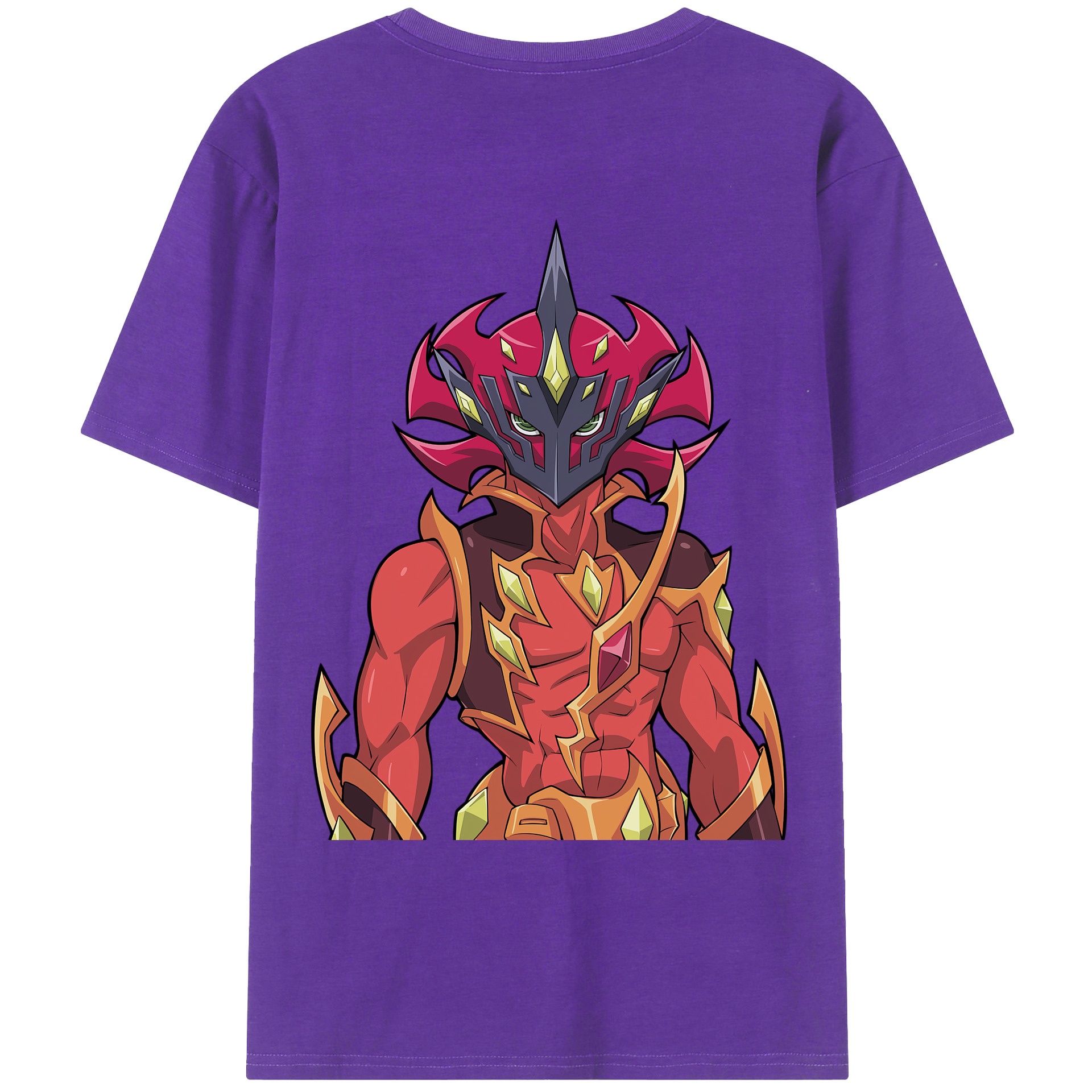 （画像用） 遊☆戯☆王 Yu-Gi-Oh! 綿100％ メンズ半袖Tシャツ（バックプリント） 通気性