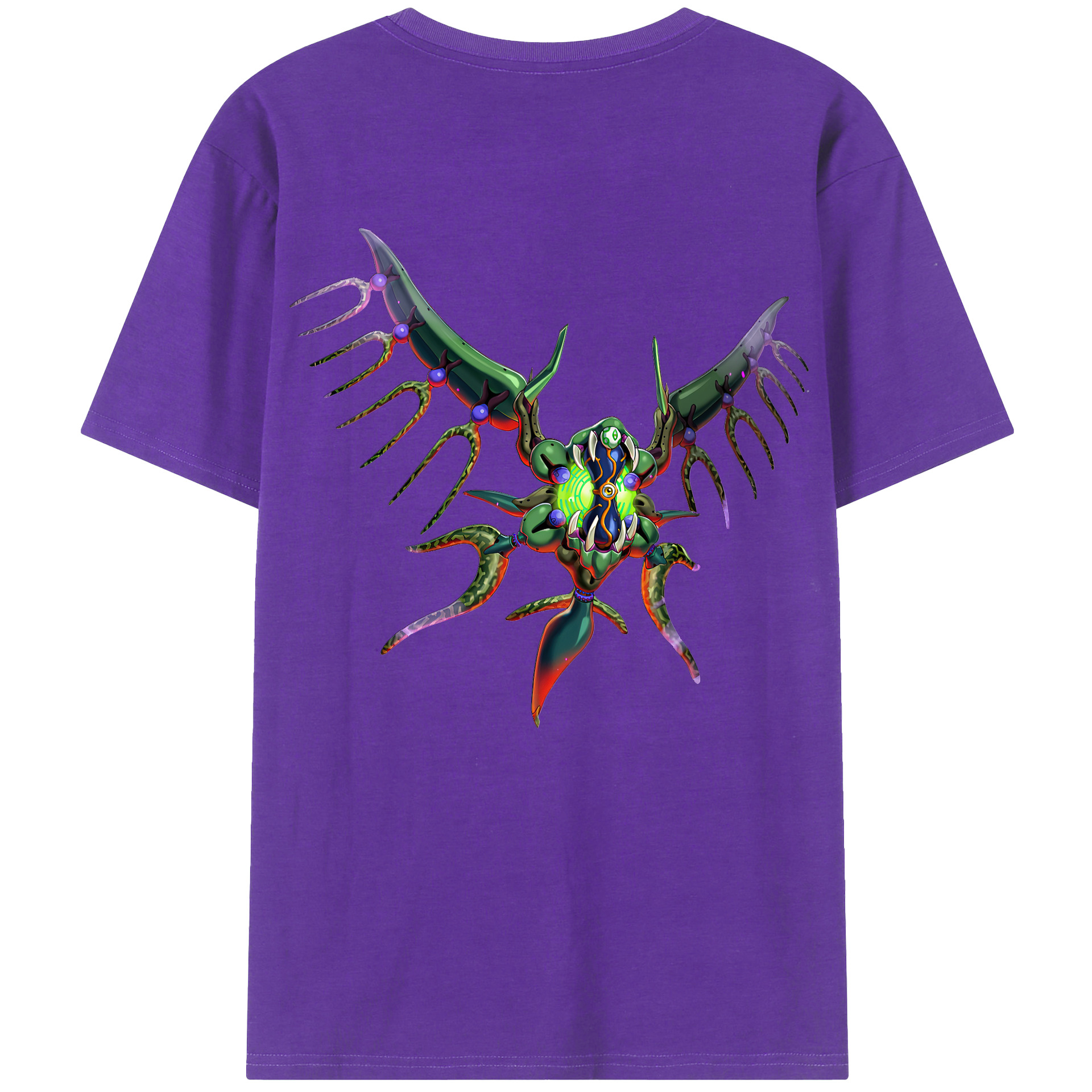 （画像用） 遊☆戯☆王 Yu-Gi-Oh! 綿100％ メンズ半袖Tシャツ（バックプリント） 通気性