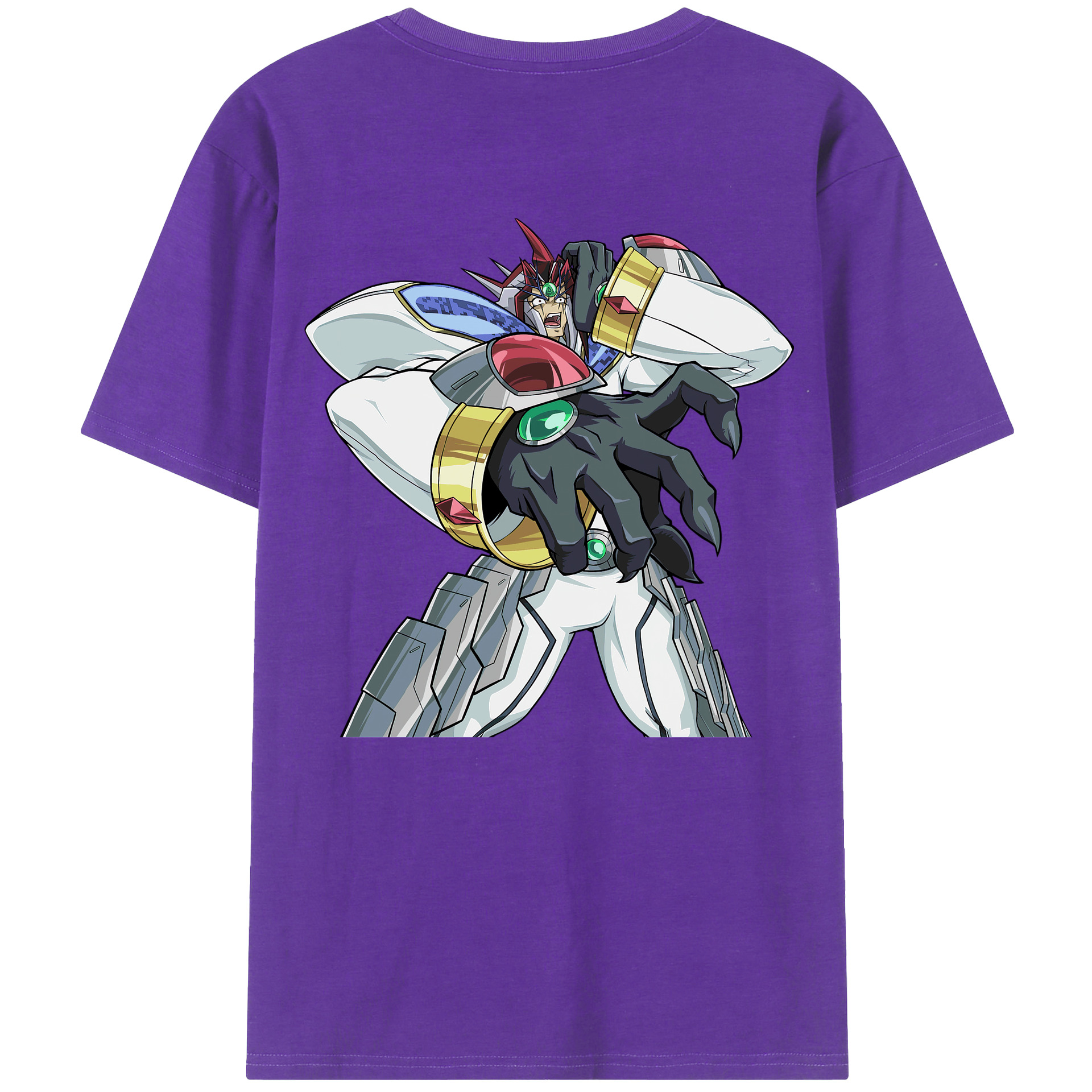 （画像用） 遊☆戯☆王 Yu-Gi-Oh! 綿100％ メンズ半袖Tシャツ（バックプリント） 通気性